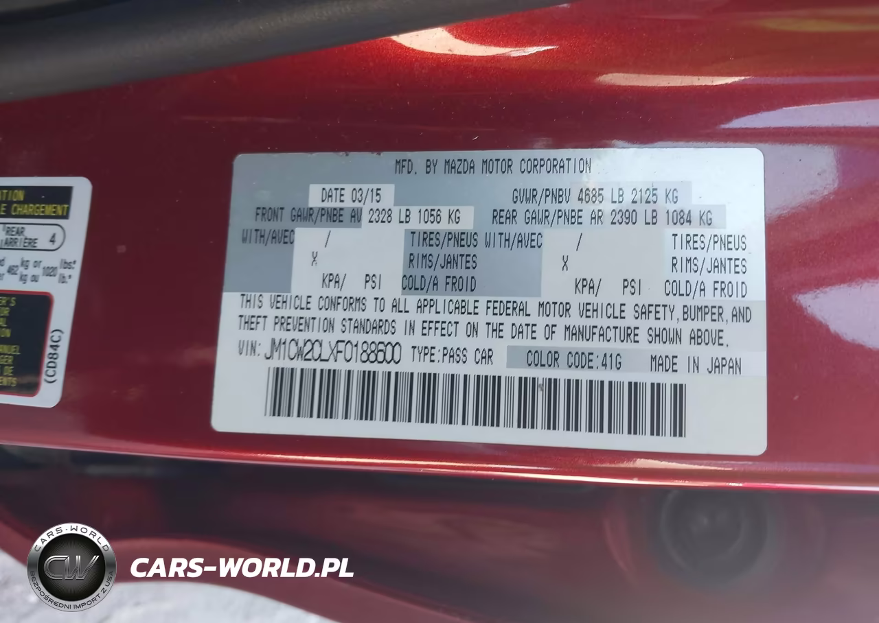 2015 Mazda Mazda5 Touring VIN:JM1CW2CLXF0188600 - 9