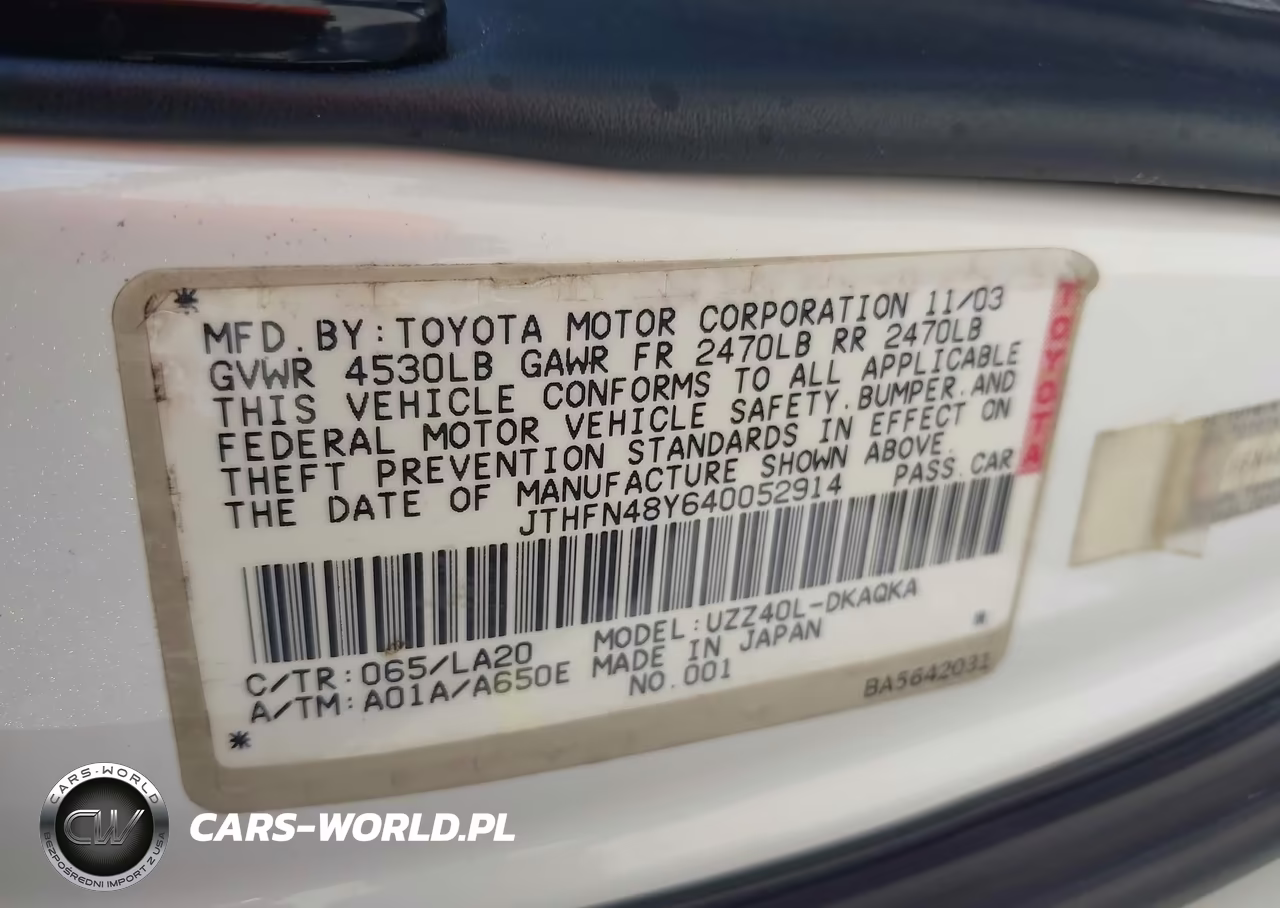 2004 Lexus Sc 430 VIN:JTHFN48Y640052914 - 9
