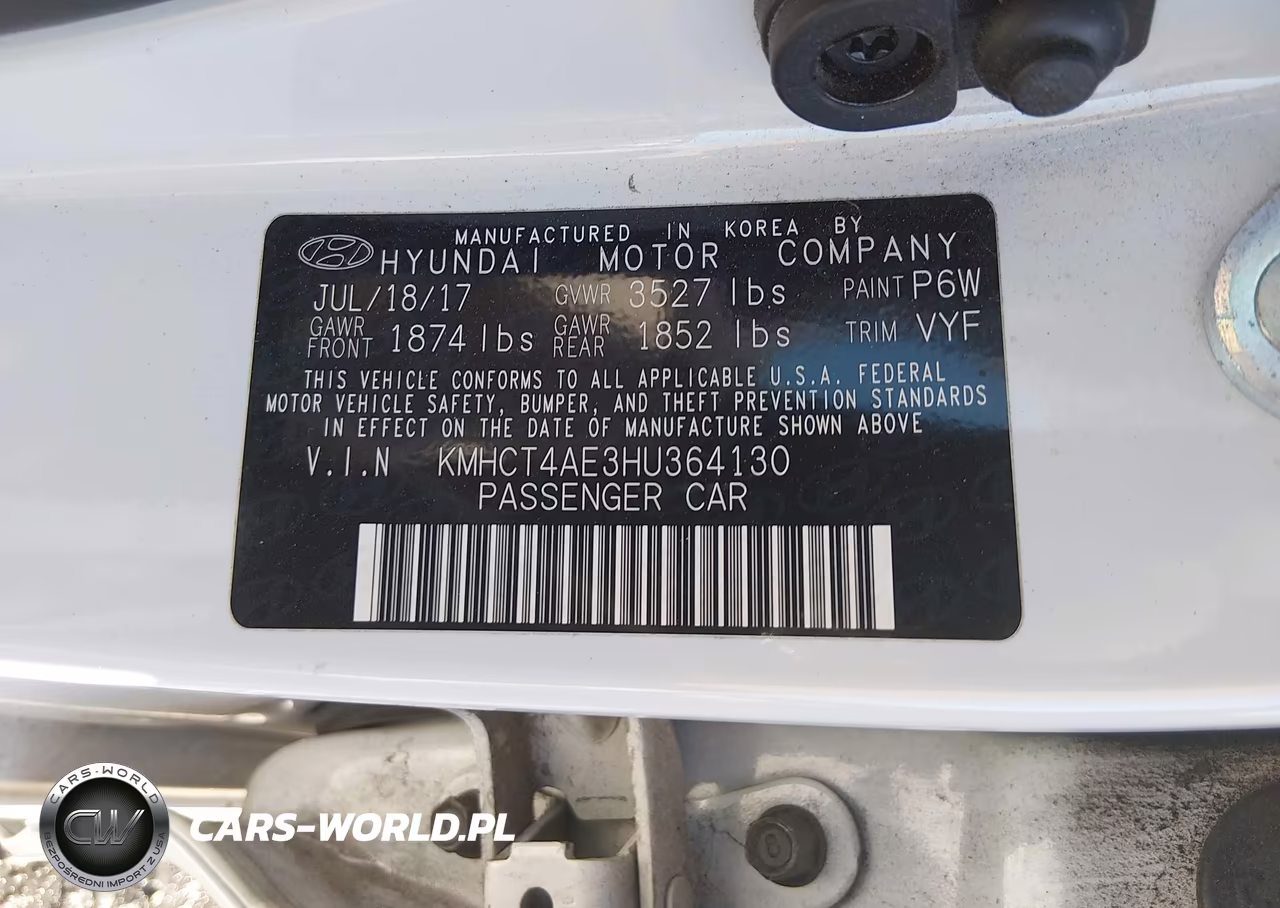 2017 Hyundai Accent Value Edition VIN:KMHCT4AE3HU364130 - 9