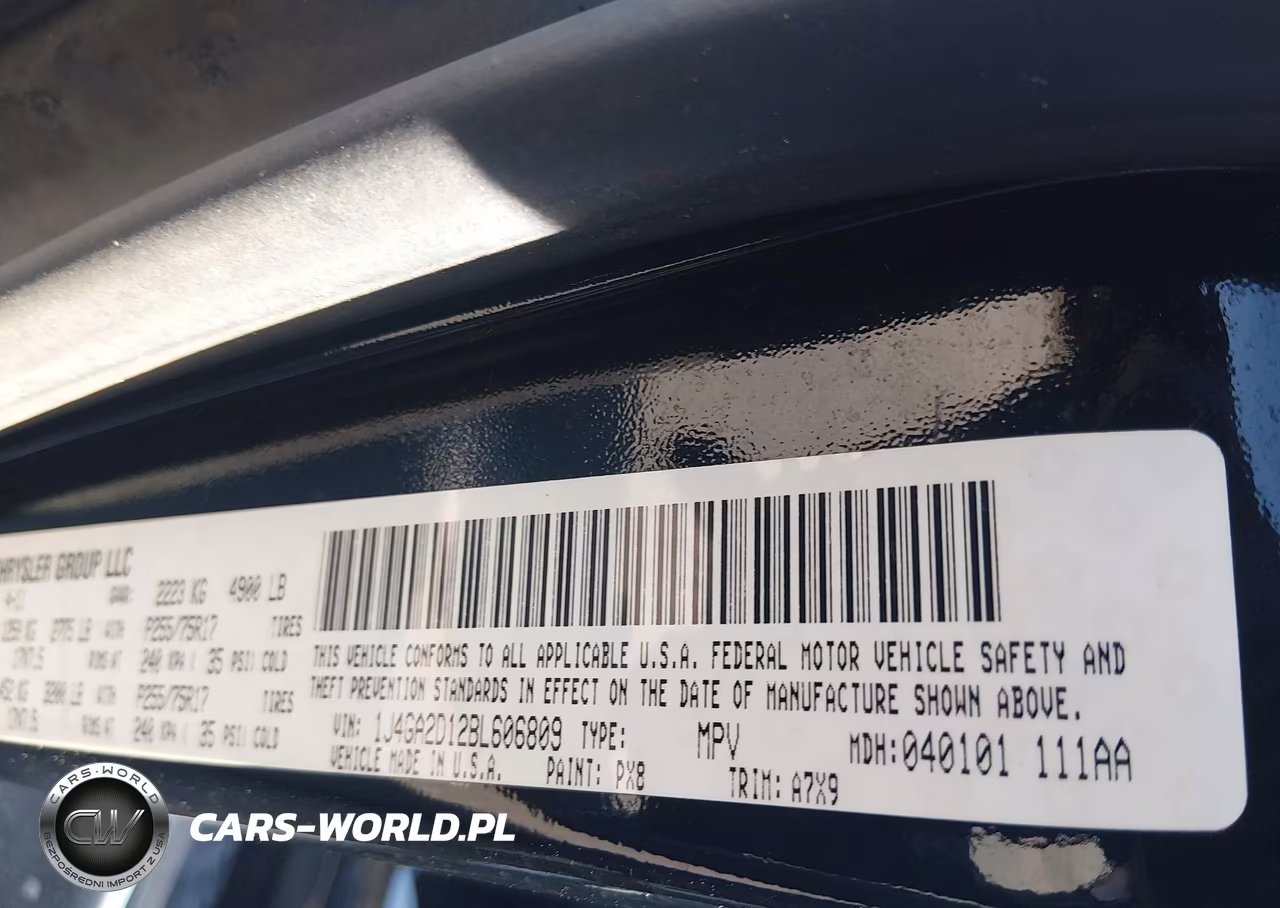 2011 Jeep Wrangler Sport VIN:1J4GA2D12BL606809 - 9
