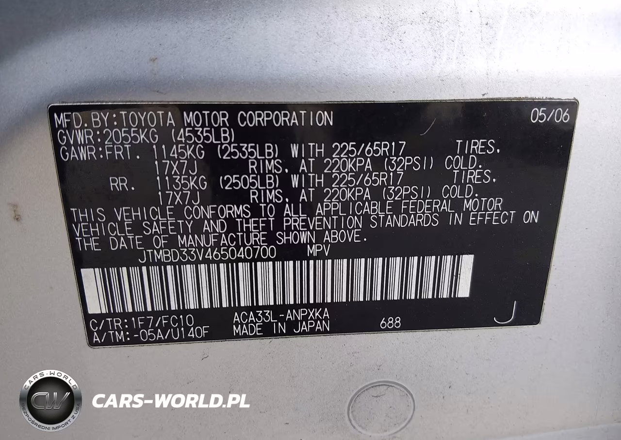 2006 Toyota Rav4 VIN:JTMBD33V465040700 - 9