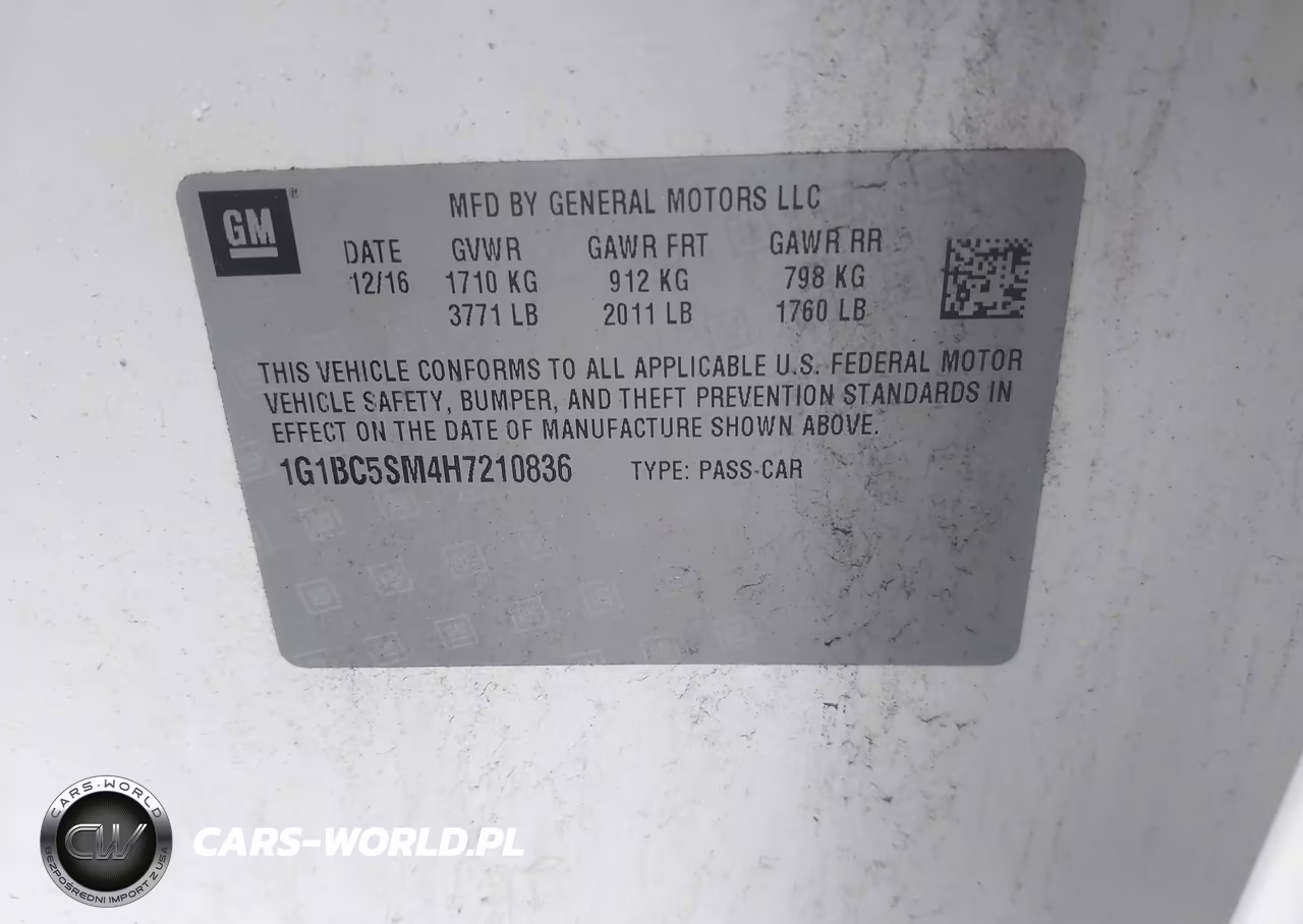 2017 Chevrolet Cruze Ls Auto VIN:1G1BC5SM4H7210836 - 9
