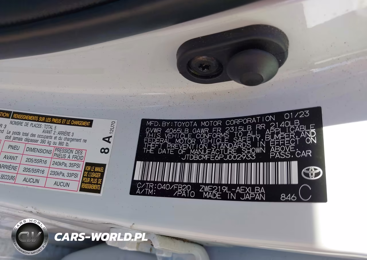 2023 Toyota Corolla Hybrid Le VIN:JTDBCMFE6PJ002933 - 9