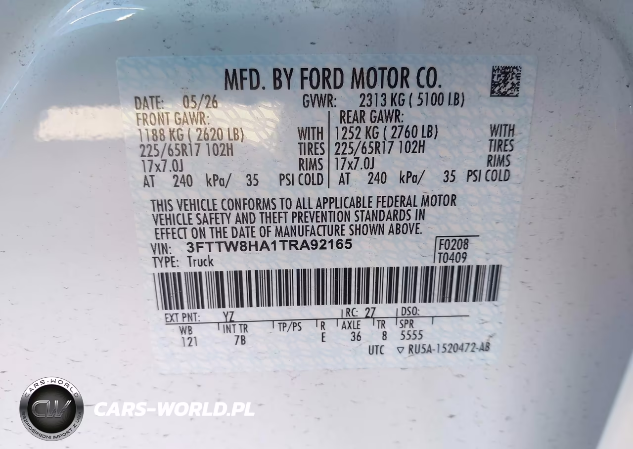 2026 Ford Maverick Xlt VIN:3FTTW8HA1TRA92165 - 9