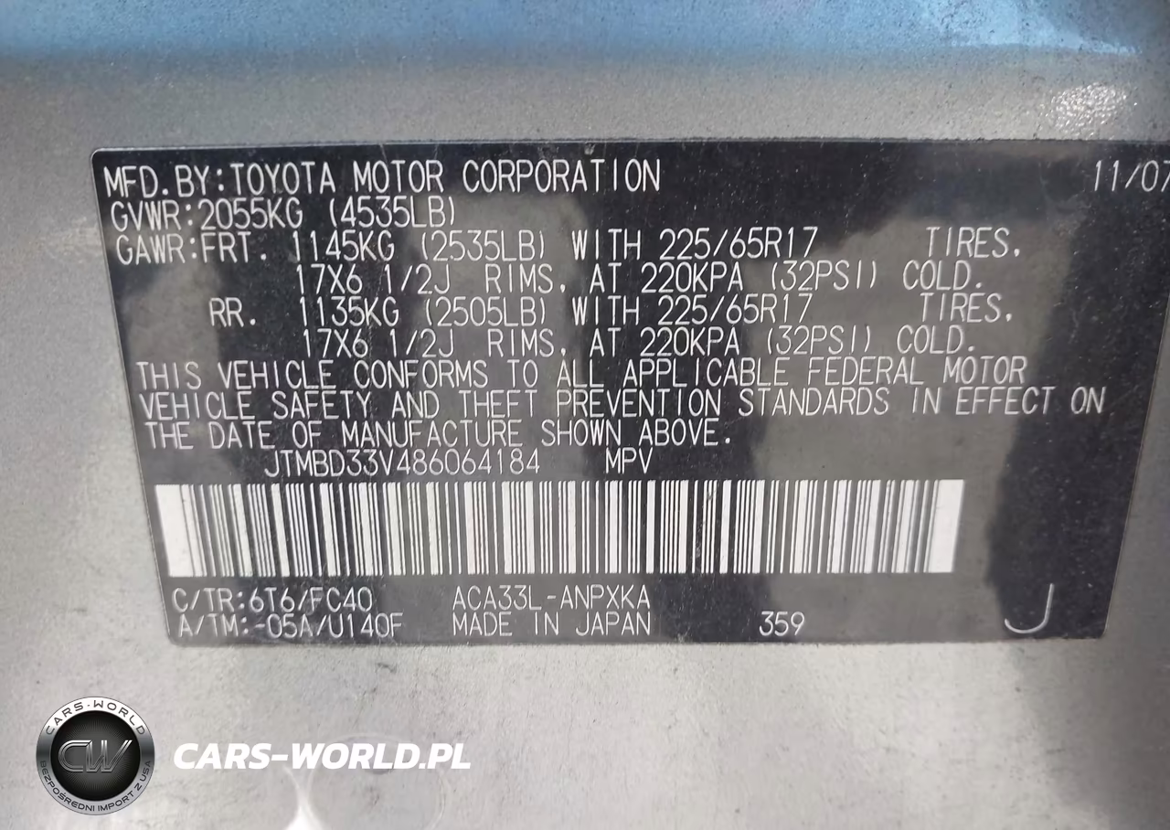 2008 Toyota Rav4 VIN:JTMBD33V486064184 - 9