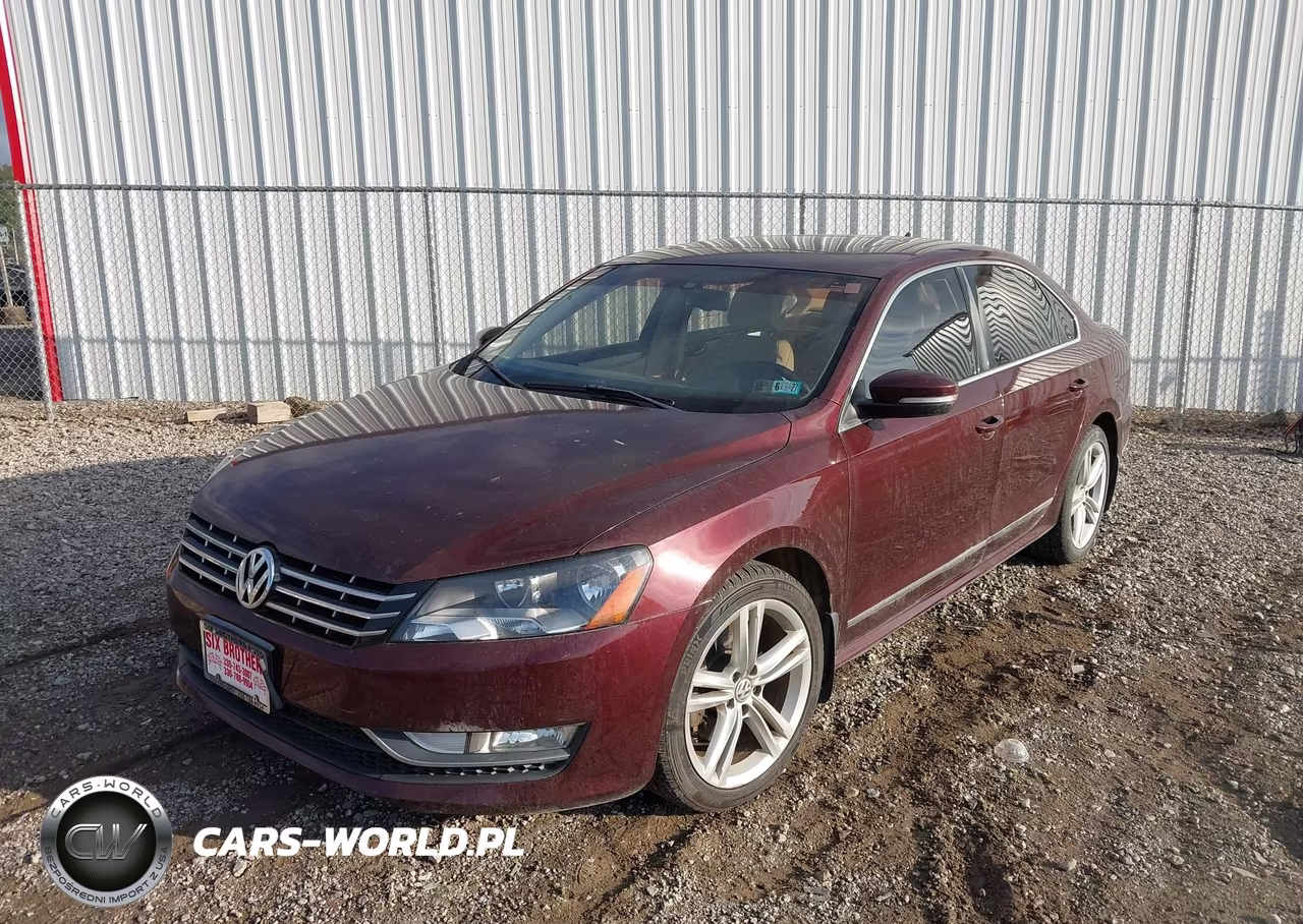 2013 Volkswagen Passat 2.0L Tdi Se VIN:1VWBN7A34DC130604 - 2