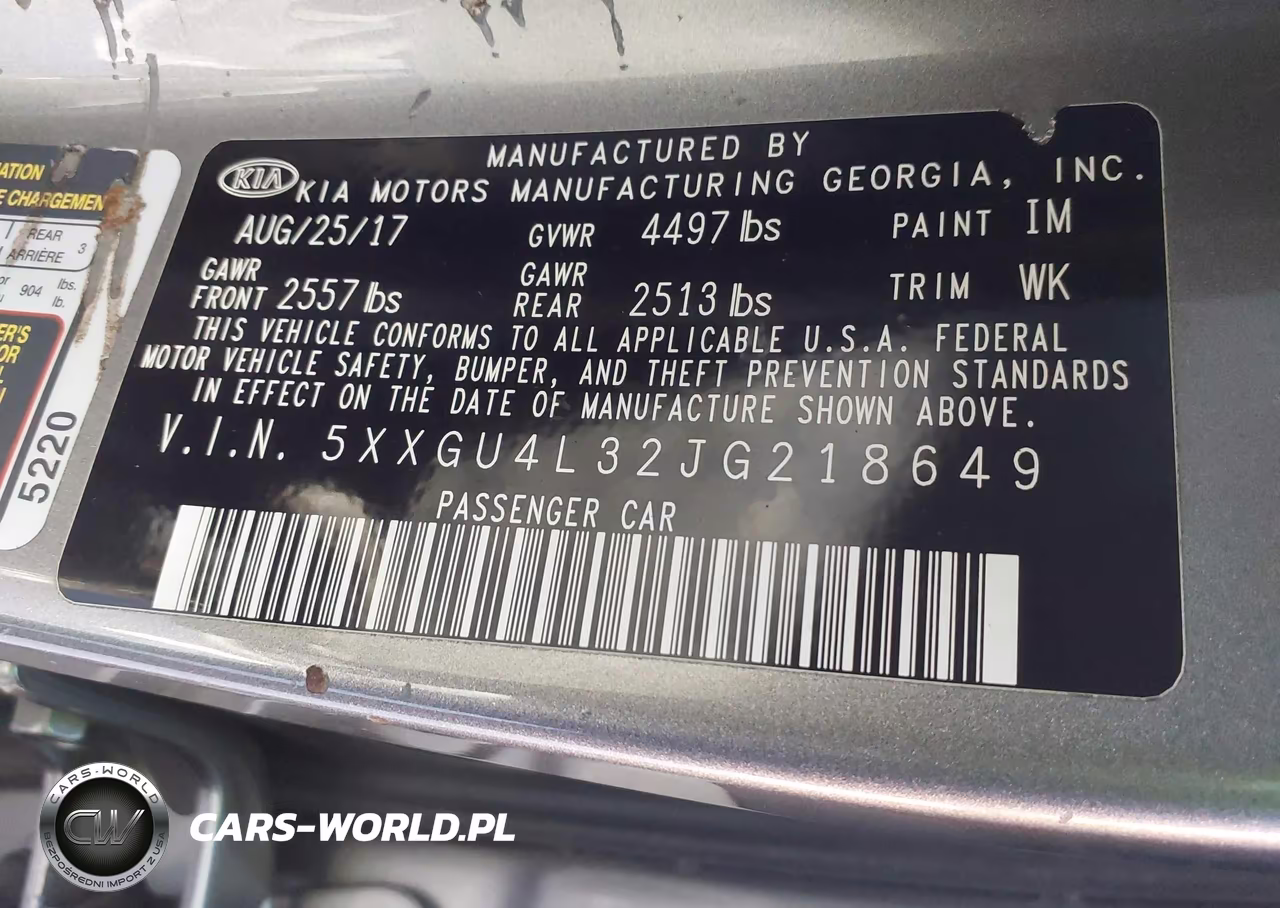 2018 Kia Optima Ex VIN:5XXGU4L32JG218649 - 9