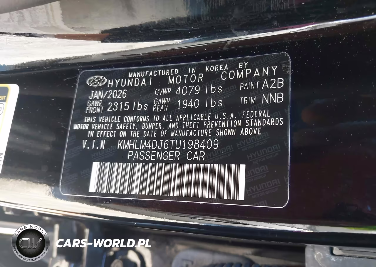 2026 Hyundai Elantra Hybrid Blue VIN:KMHLM4DJ6TU198409 - 9