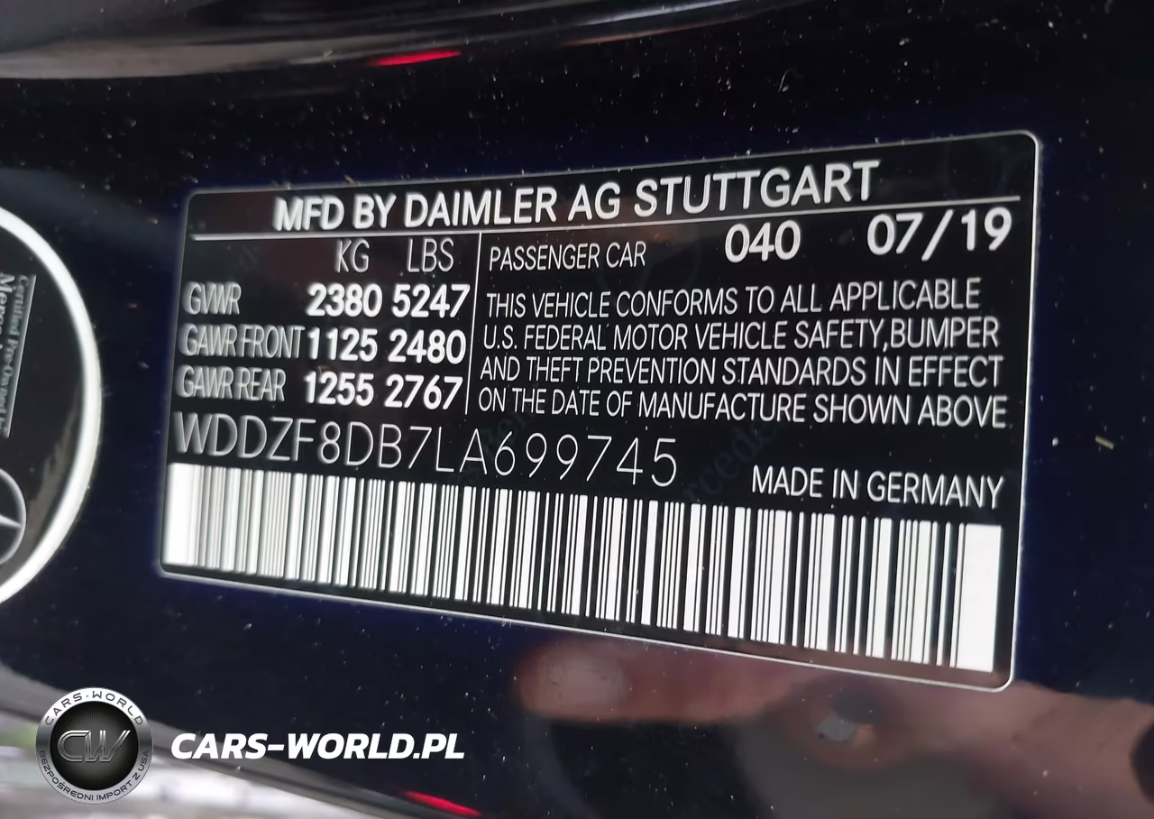 2020 Mercedes-Benz E 350 VIN:WDDZF8DB7LA699745 - 9
