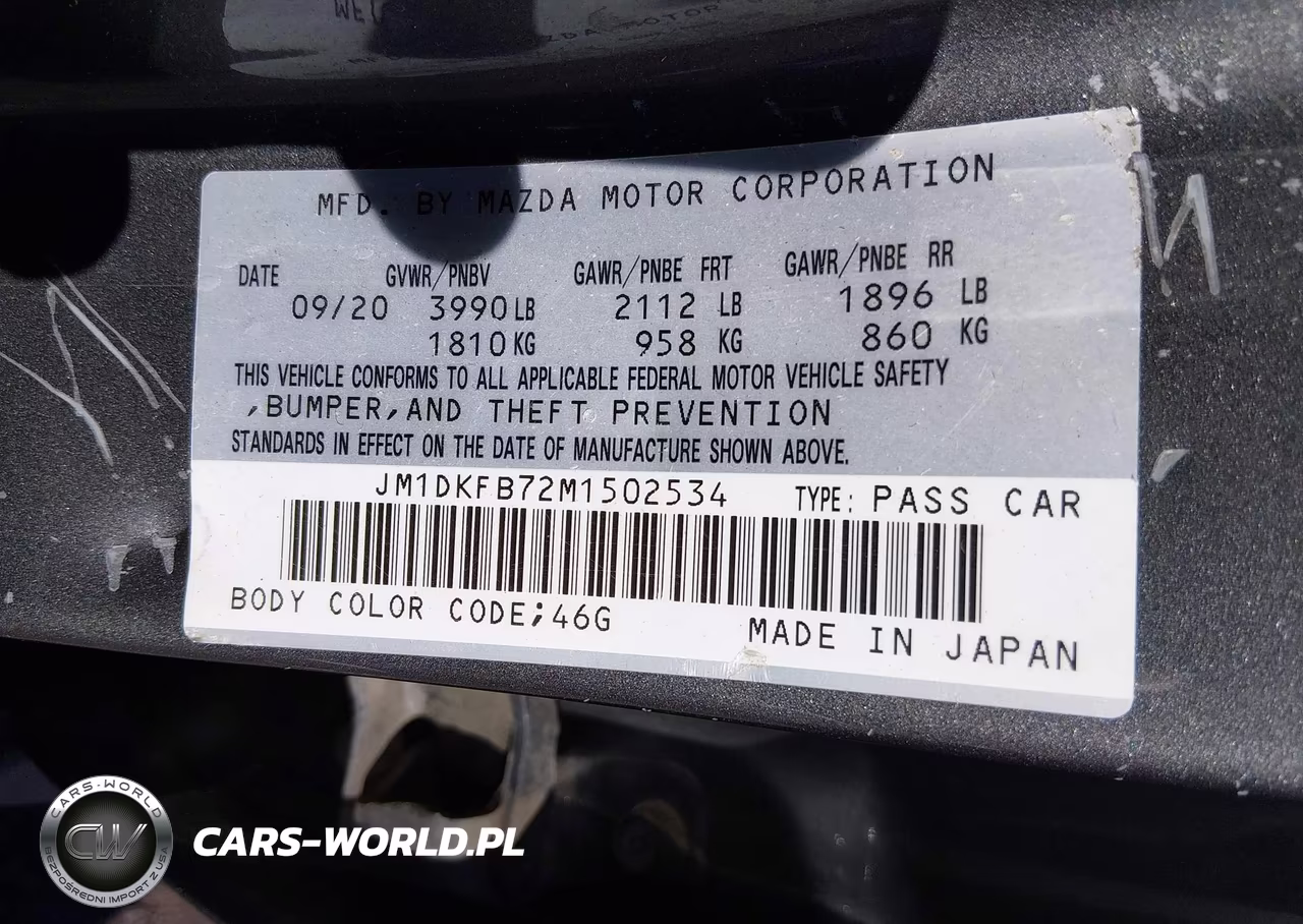 2021 Mazda Cx-3 Sport VIN:JM1DKFB72M1502534 - 9