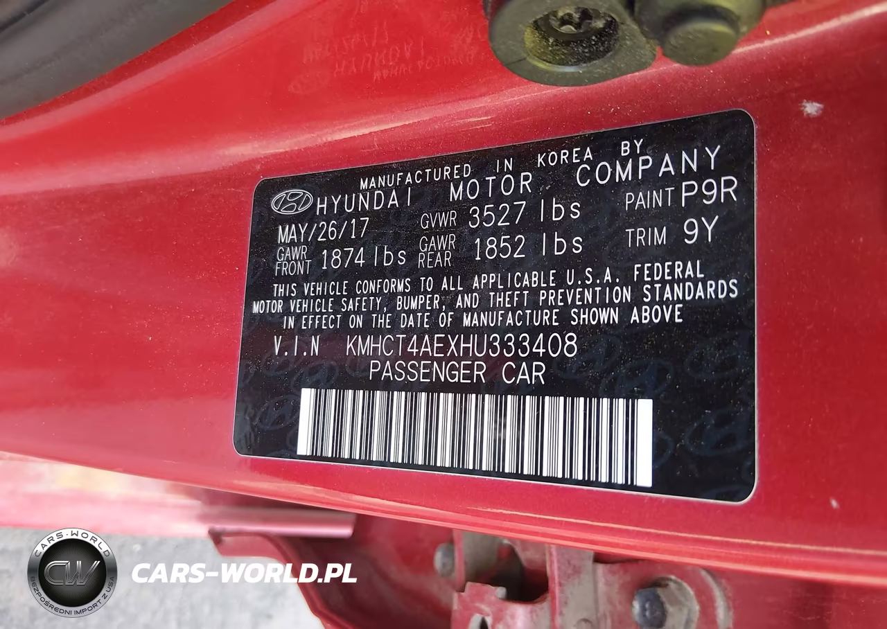 2017 Hyundai Accent Se VIN:KMHCT4AEXHU333408 - 9