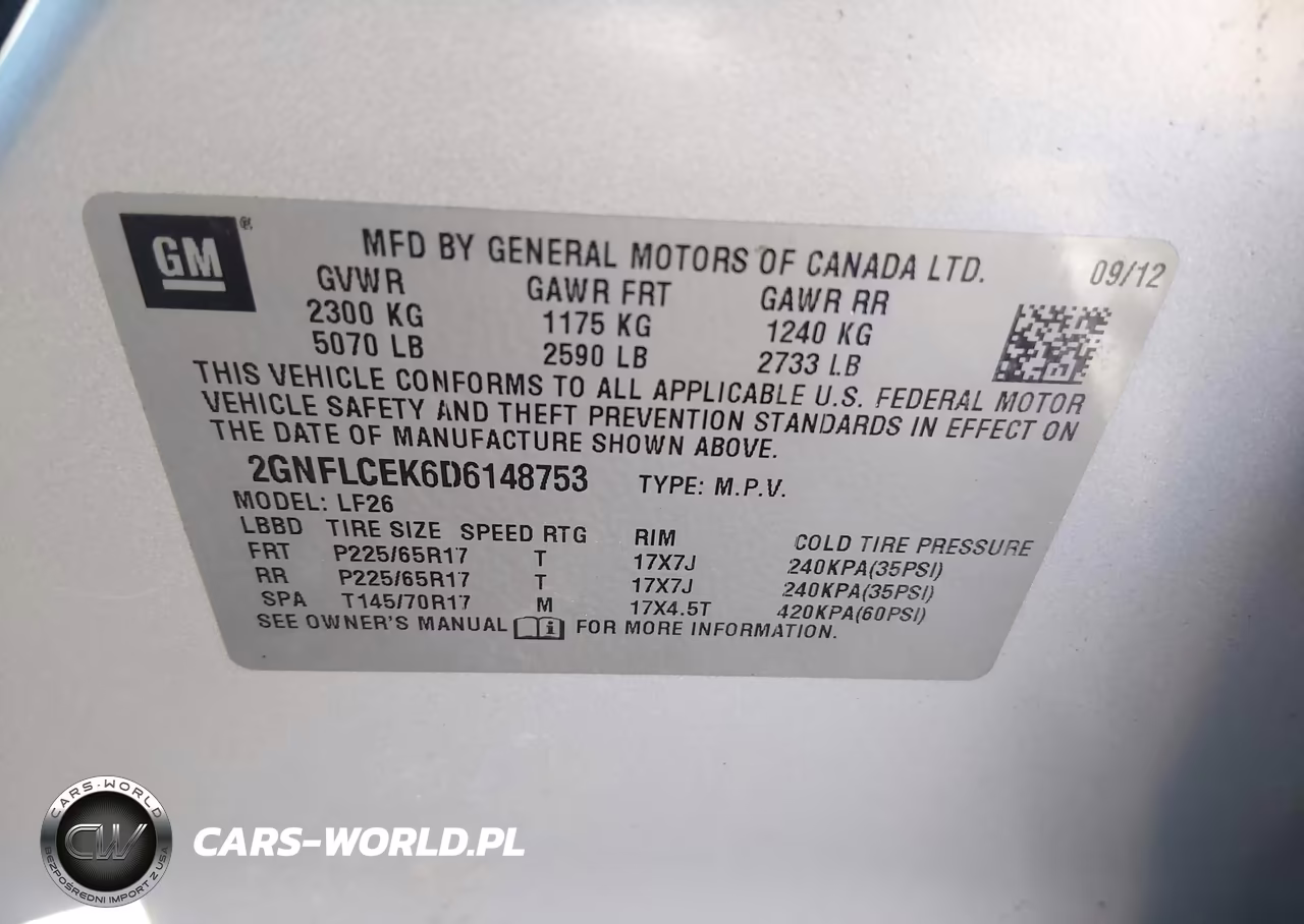2013 Chevrolet Equinox Ls VIN:2GNFLCEK6D6148753 - 9