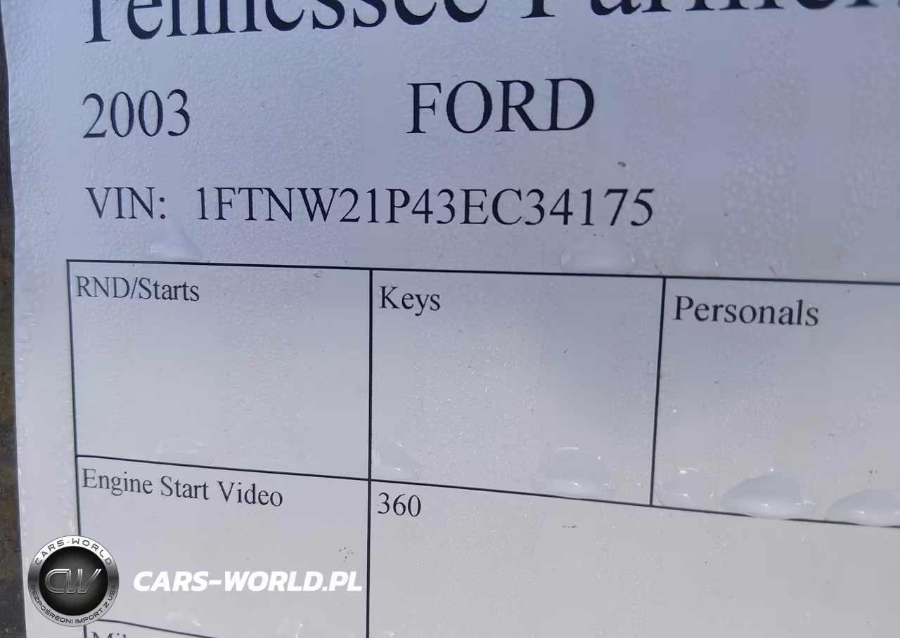 2003 Ford F-250 Lariat-Xl-Xlt VIN:1FTNW21P43EC34175 - 9