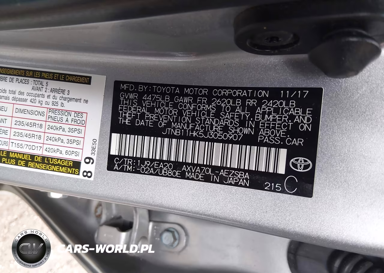 2018 Toyota Camry Se VIN:JTNB11HK5J3050907 - 9