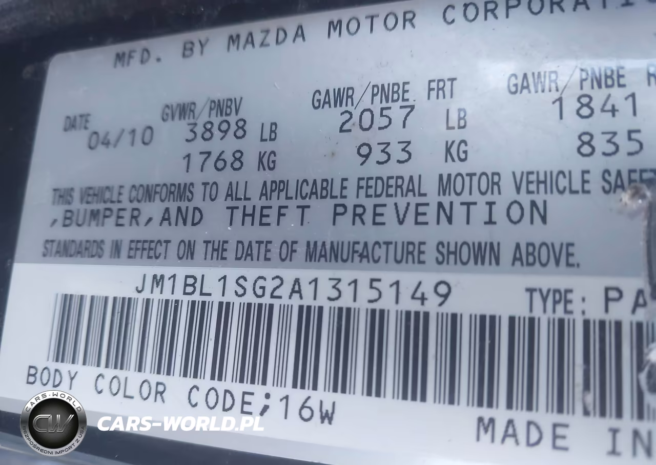 2010 Mazda Mazda3 I Sport VIN:JM1BL1SG2A1315149 - 9