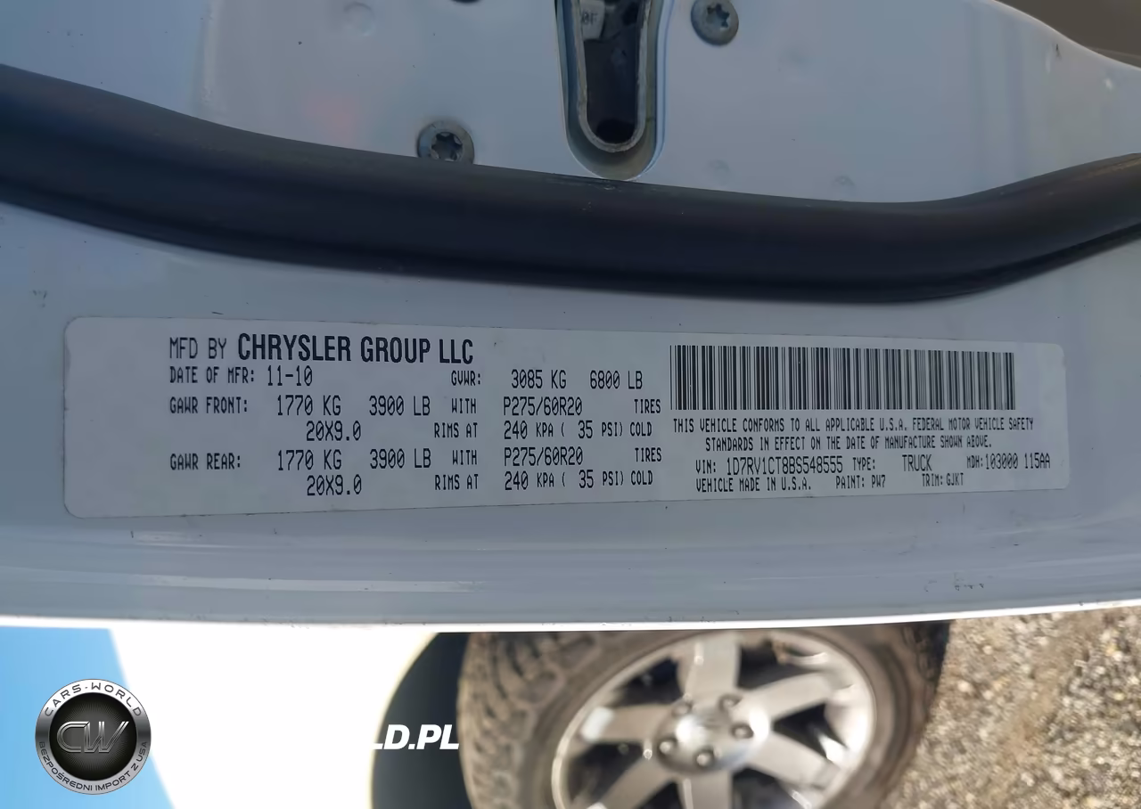 2011 Ram Ram 1500 Laramie VIN:1D7RV1CT8BS548555 - 9