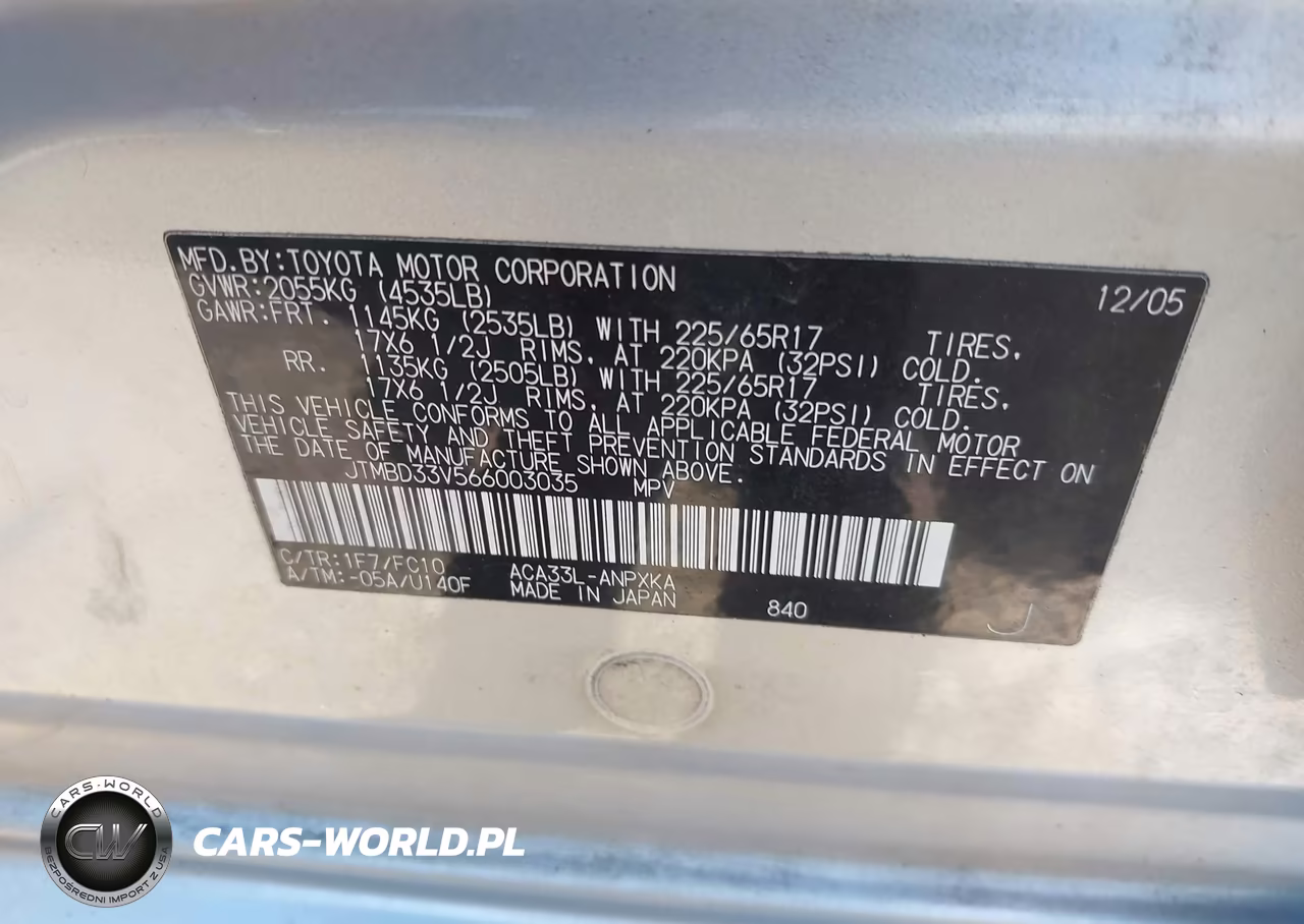 2006 Toyota Rav4 VIN:JTMBD33V566003035 - 9