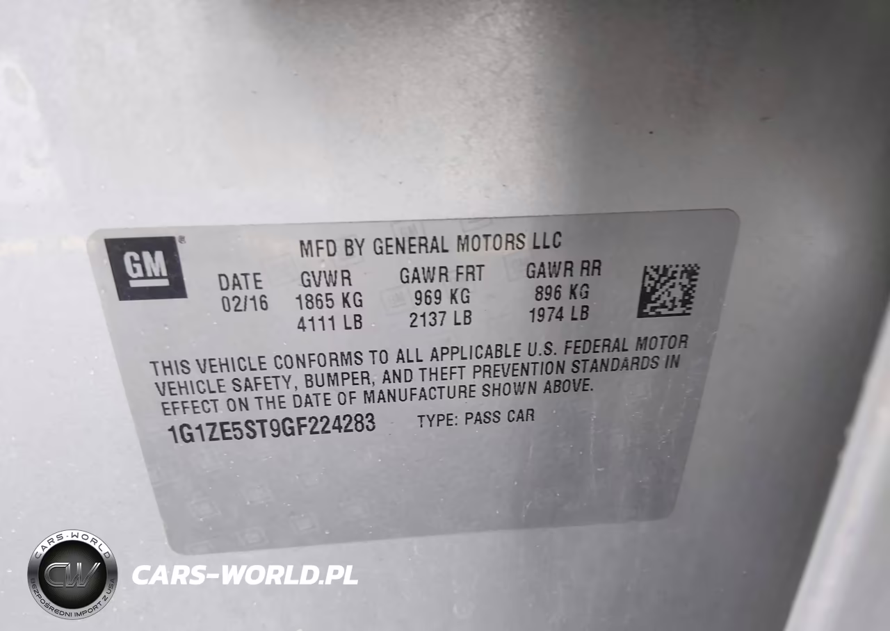 2016 Chevrolet Malibu 1Lt VIN:1G1ZE5ST9GF224283 - 9