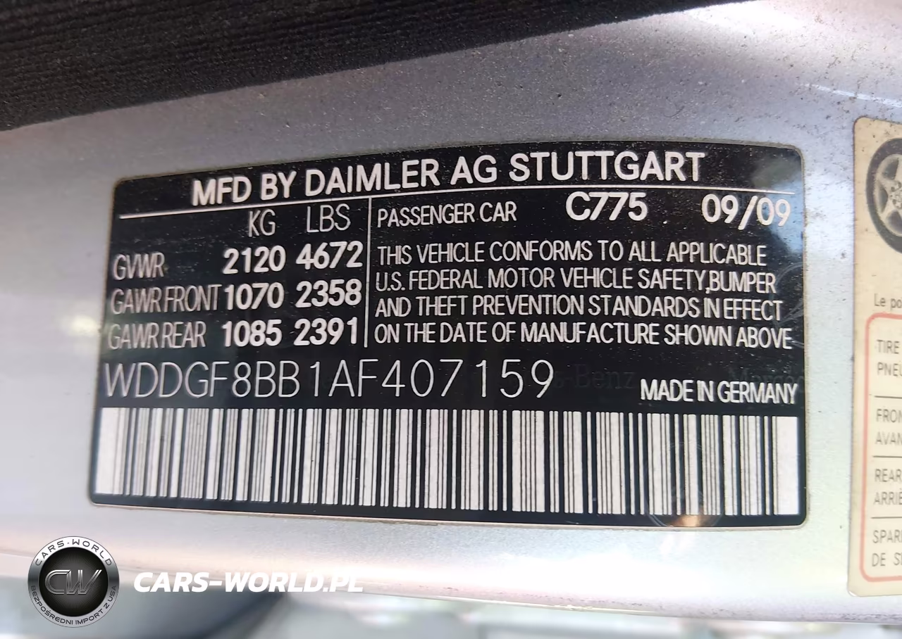 2010 Mercedes-Benz C 300 Sport 4Matic VIN:WDDGF8BB1AF407159 - 9