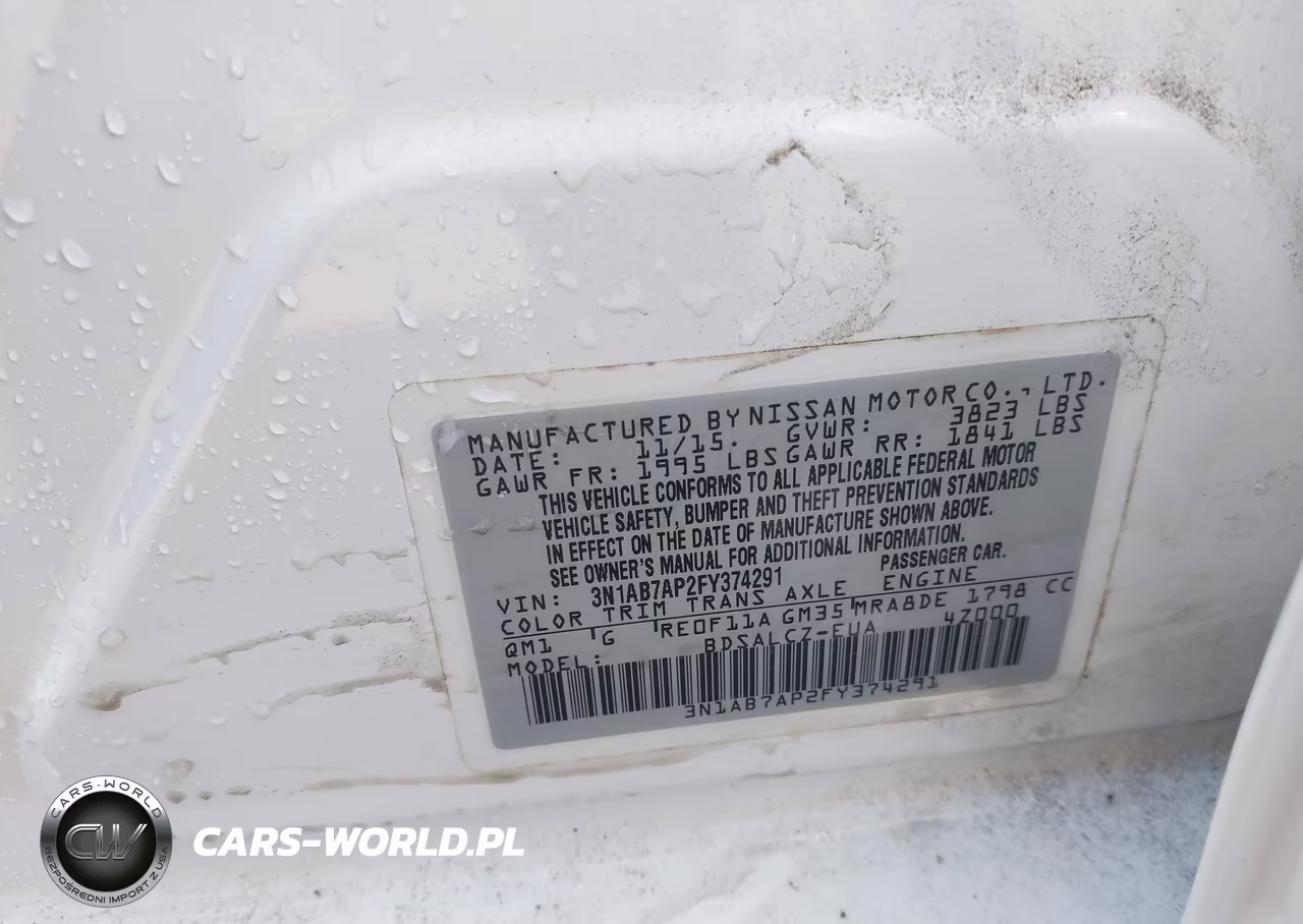2015 Nissan Sentra S VIN:3N1AB7AP2FY374291 - 9
