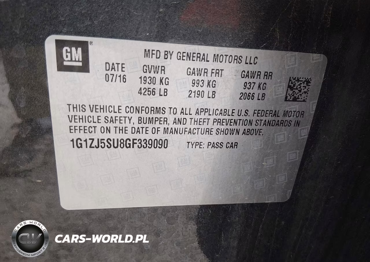 2016 Chevrolet Malibu Hybrid VIN:1G1ZJ5SU8GF339090 - 9