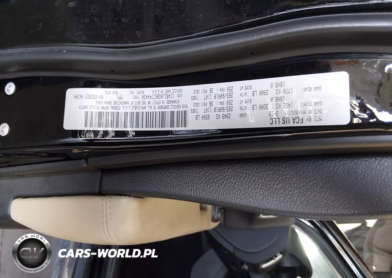 2019 Dodge Durango Sxt Awd VIN:1C4RDJAG8KC744430 - 9