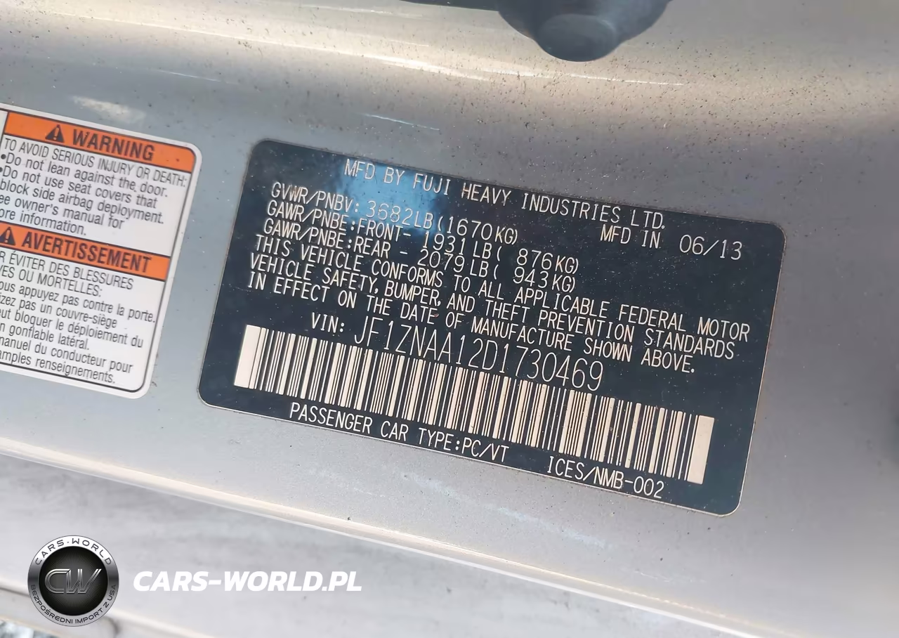 2013 Scion Fr-S 10 Series VIN:JF1ZNAA12D1730469 - 9
