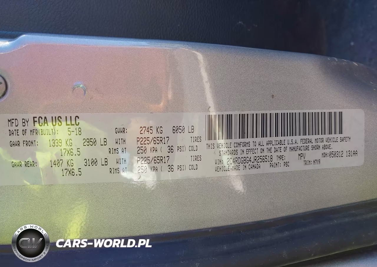 2018 Dodge Grand Caravan Se Plus VIN:2C4RDGBG4JR256518 - 9