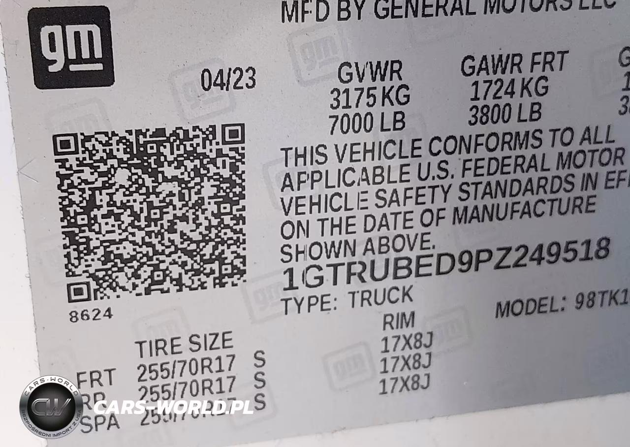 2023 GMC Sierra 1500 4Wd Standard Box Sle VIN:1GTRUBED9PZ249518 - 9