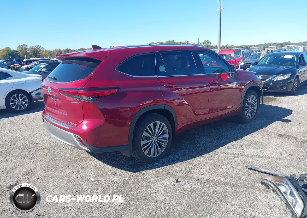 2021 Toyota Highlander Hybrid Platinum VIN:5TDEBRCH4MS043040 - 4