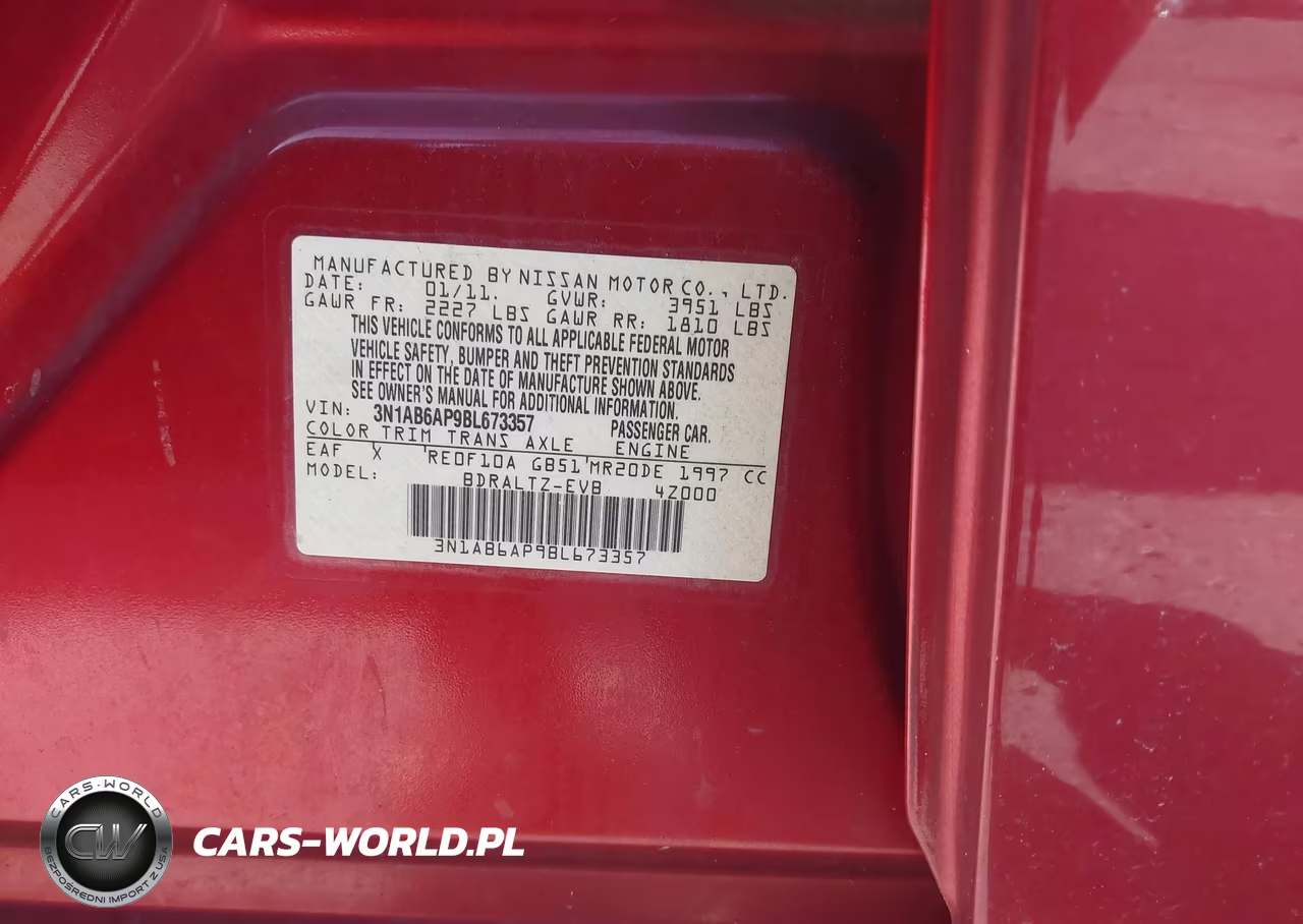 2011 Nissan Sentra 2.0Sr VIN:3N1AB6AP9BL673357 - 9