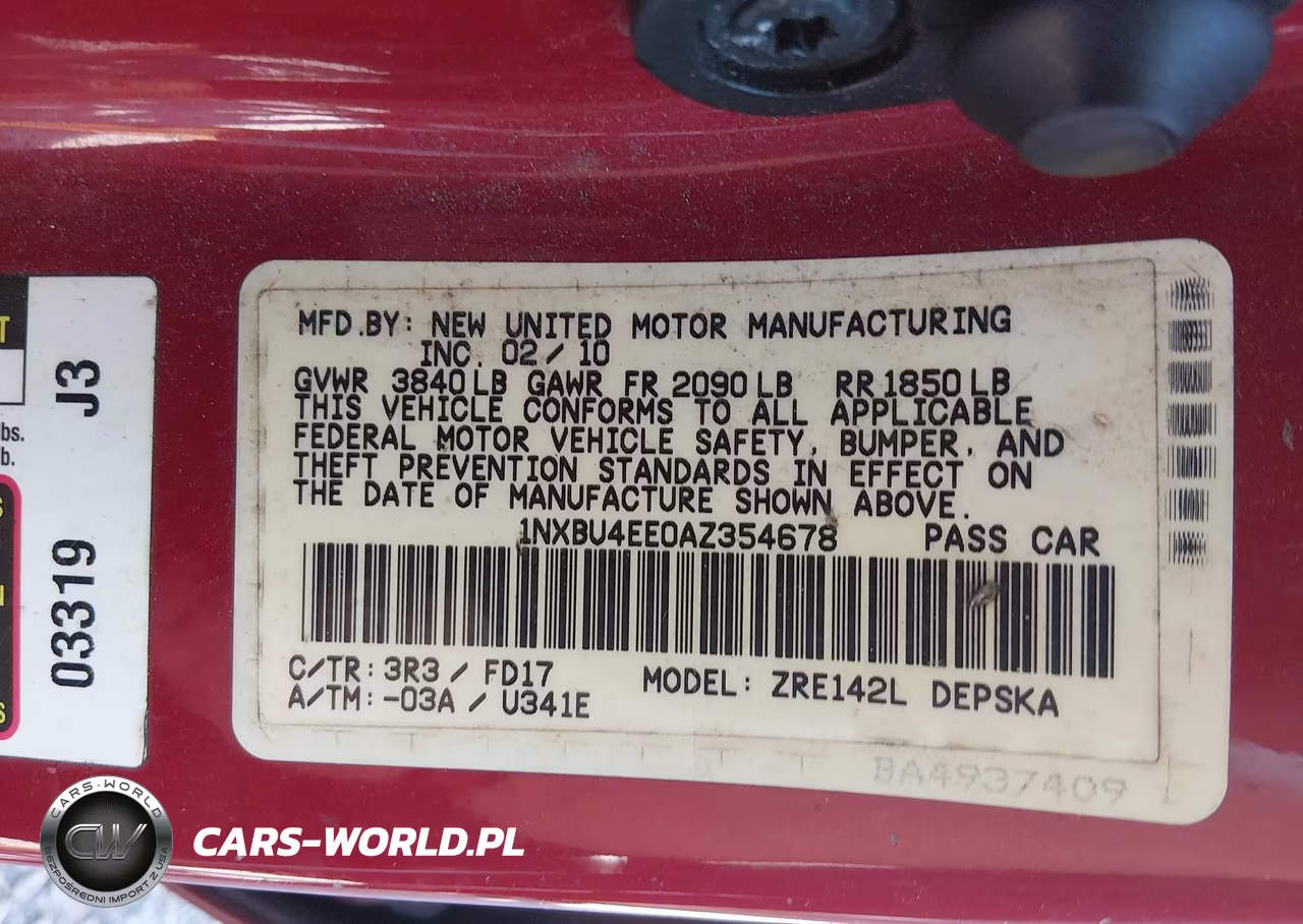 2010 Toyota Corolla S VIN:1NXBU4EE0AZ354678 - 9