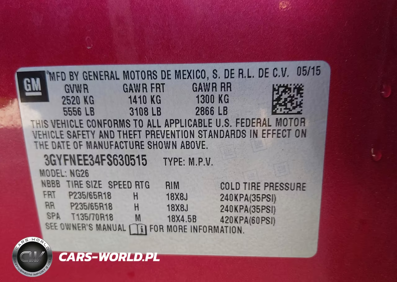 2015 Cadillac Srx Luxury Collection VIN:3GYFNEE34FS630515 - 9