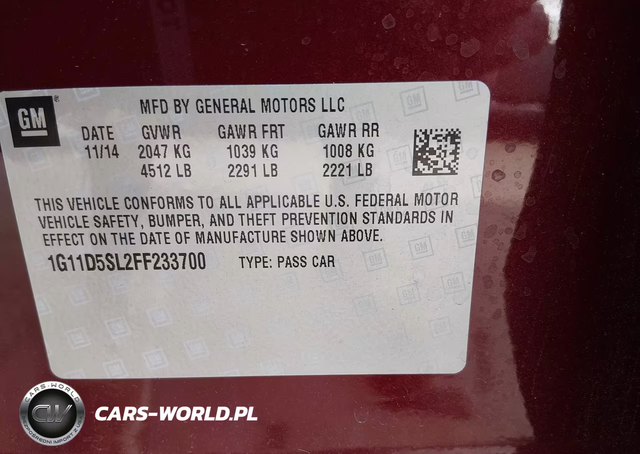 2015 Chevrolet Malibu 2Lt VIN:1G11D5SL2FF233700 - 9