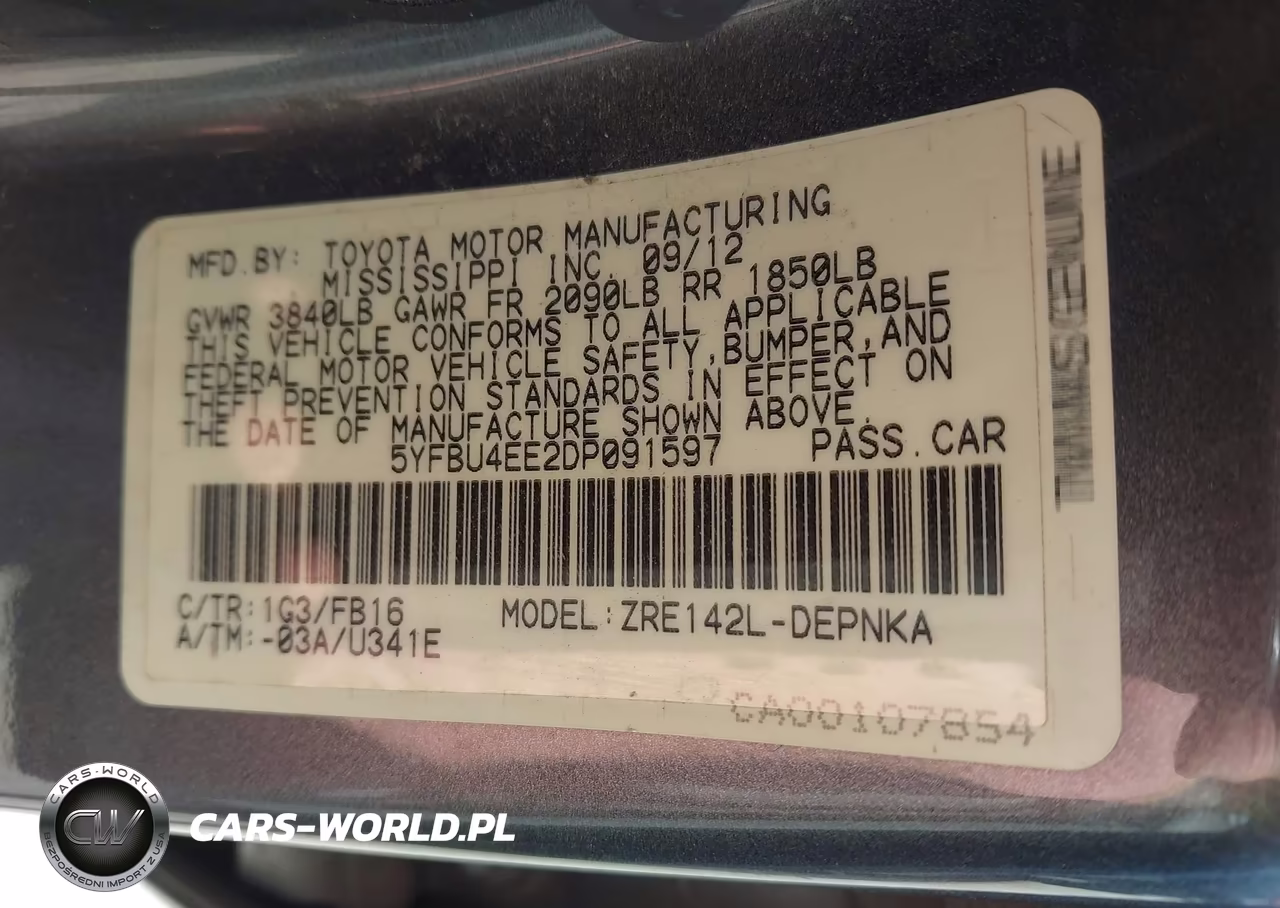 2013 Toyota Corolla Le VIN:5YFBU4EE2DP091597 - 9