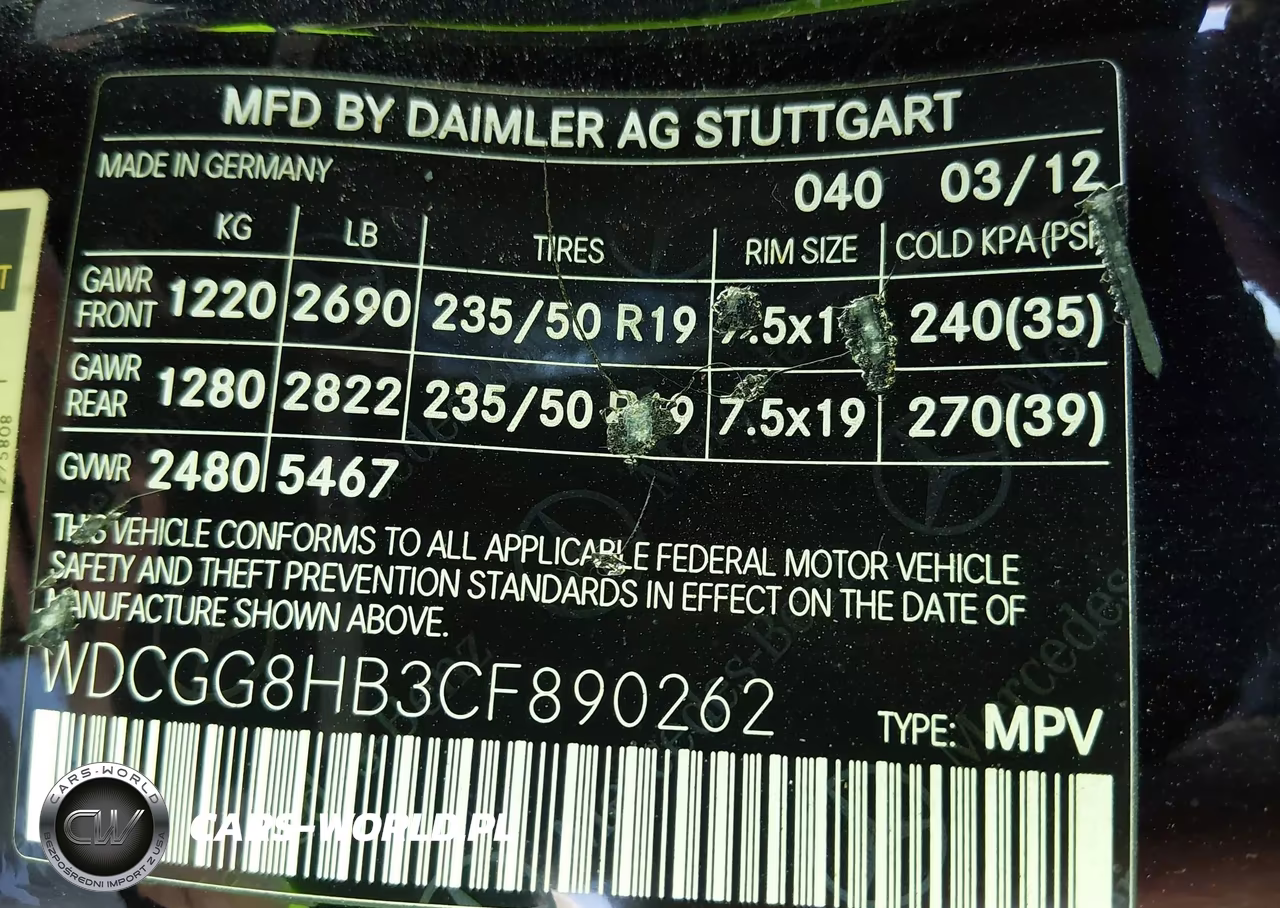 2012 Mercedes-Benz Glk 350 4Matic VIN:WDCGG8HB3CF890262 - 9