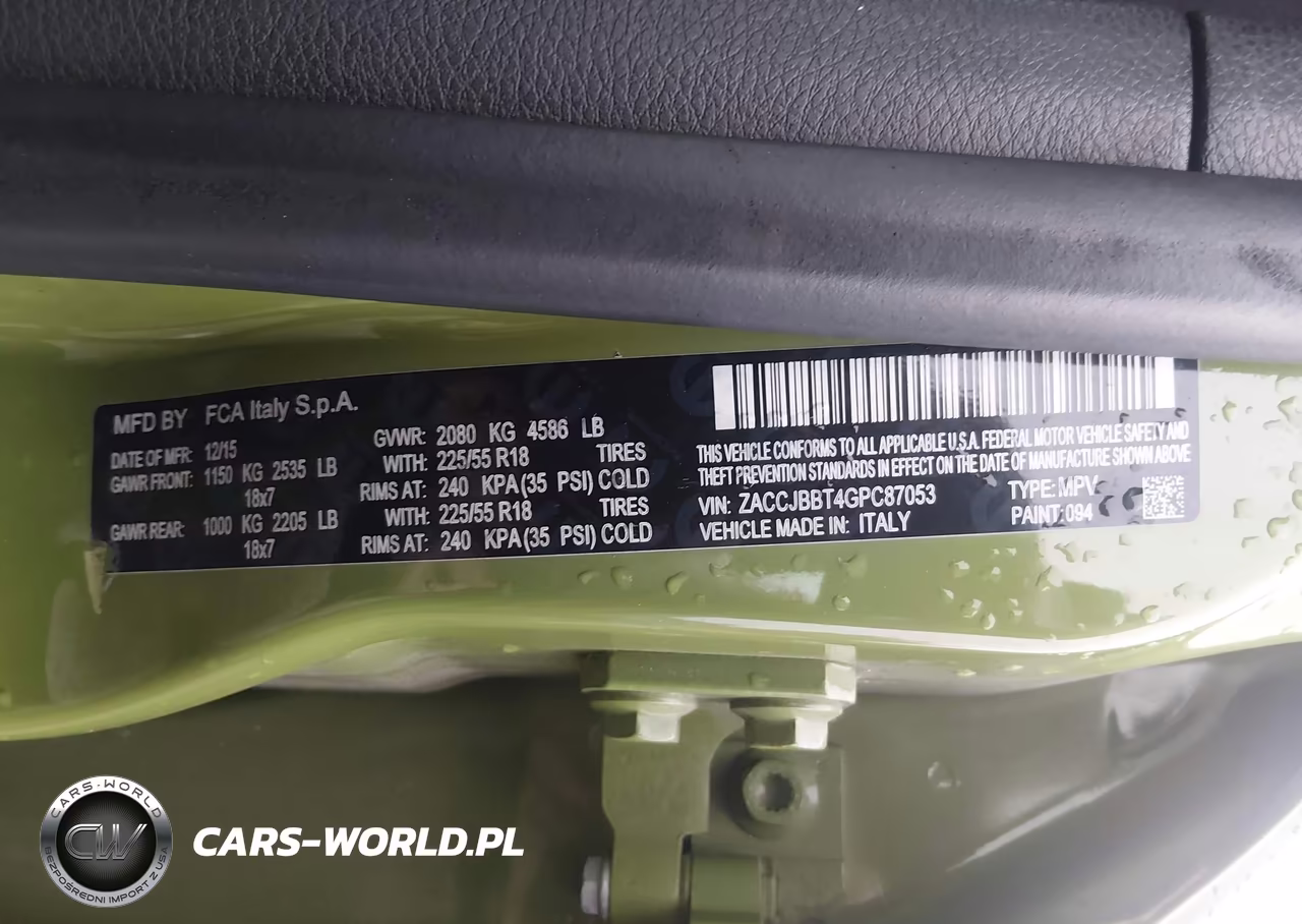 2016 Jeep Renegade 75Th Anniversary VIN:ZACCJBBT4GPC87053 - 9