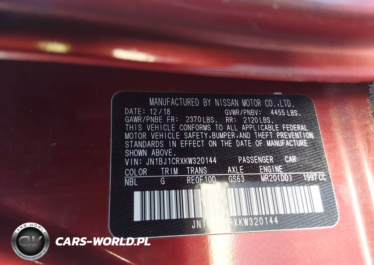 2019 Nissan Rogue Sport Sv VIN:JN1BJ1CRXKW320144 - 9