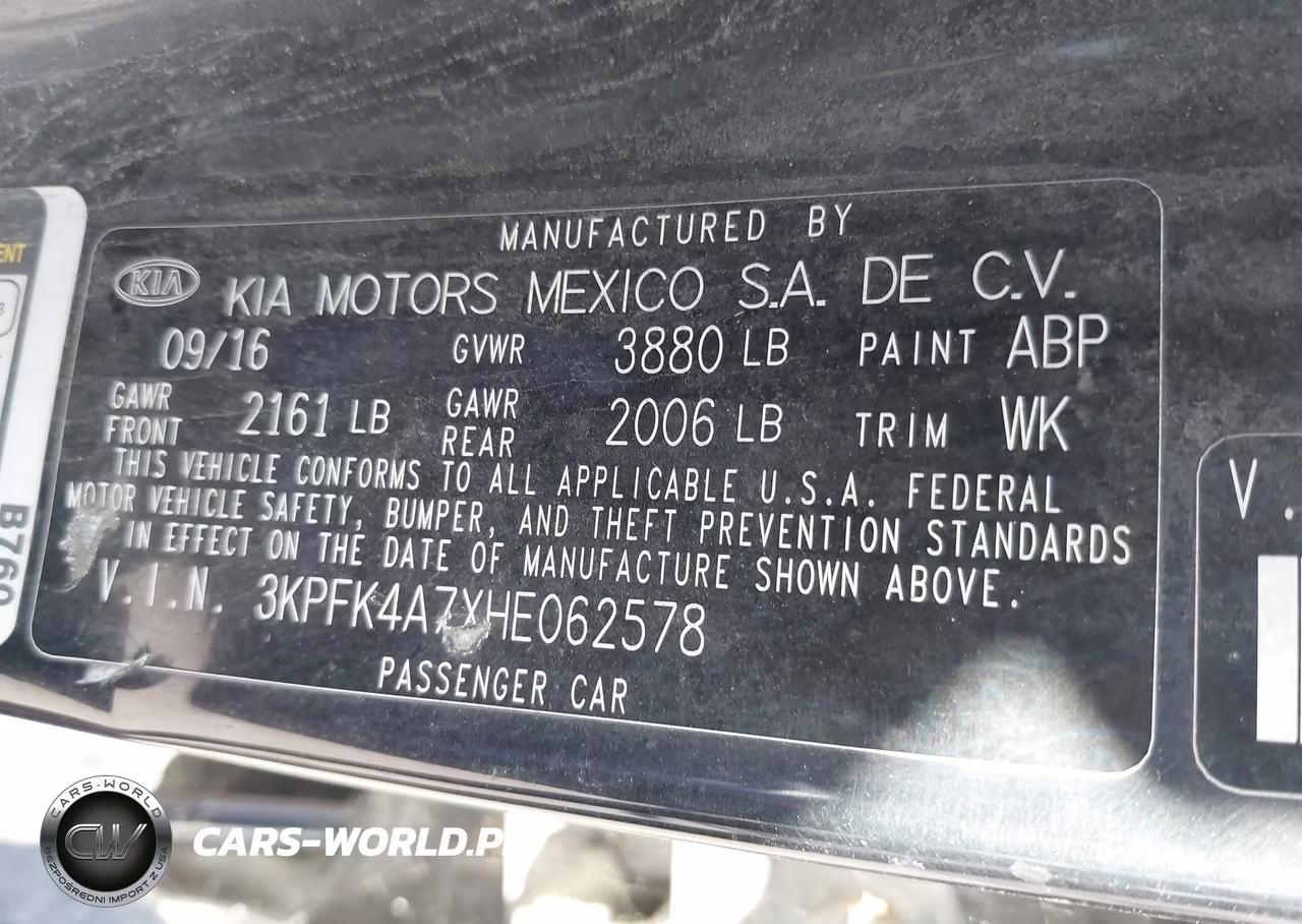 2017 Kia Forte Lx VIN:3KPFK4A7XHE062578 - 9