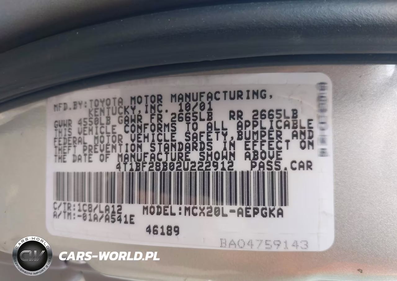 2002 Toyota Avalon Xls VIN:4T1BF28B02U222912 - 9