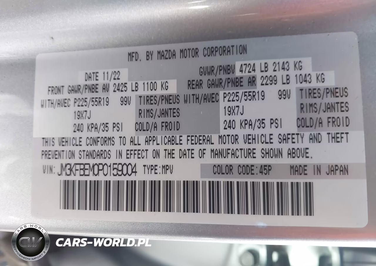 2023 Mazda Cx-5 2.5 S Premium Plus VIN:JM3KFBEM0P0159004 - 9