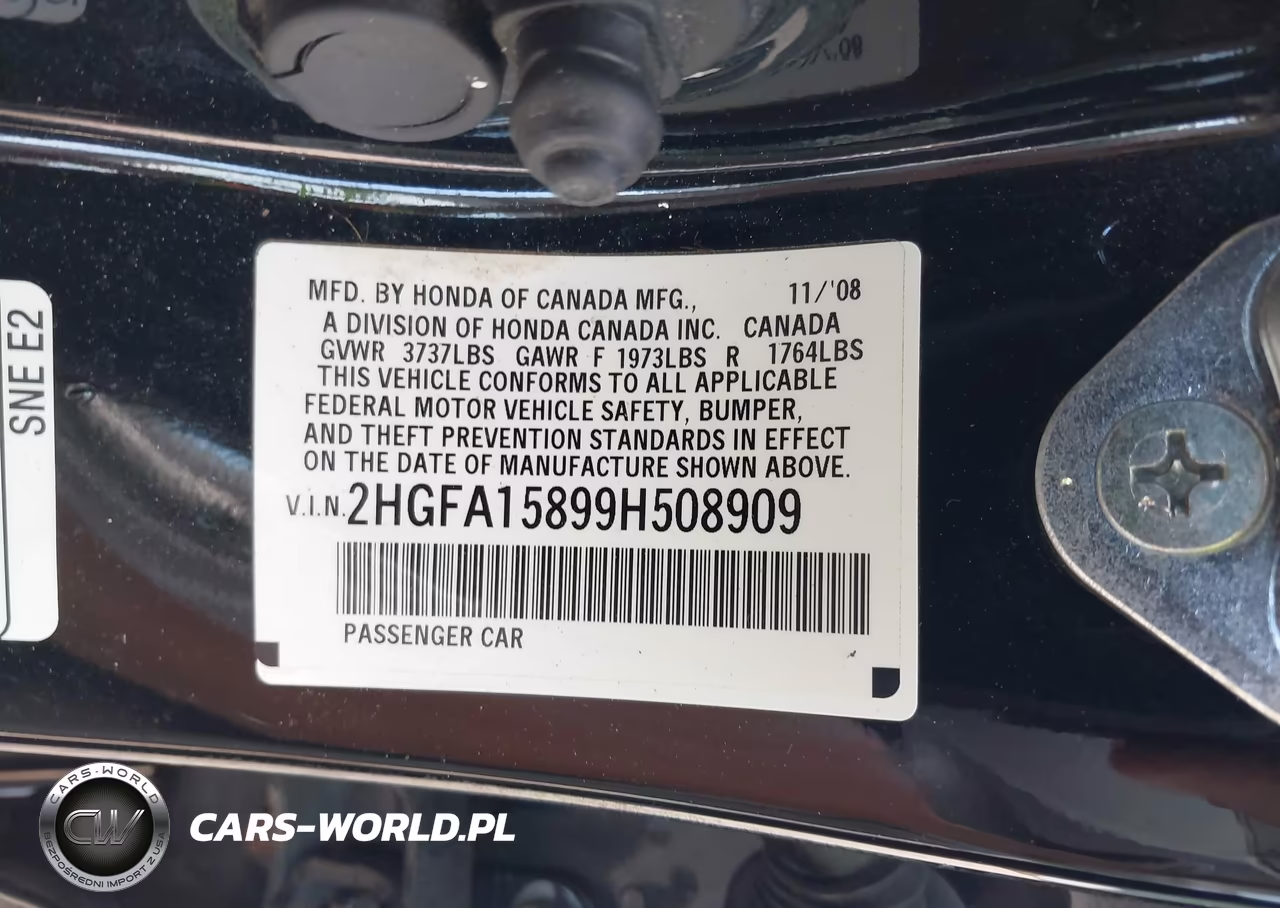 2009 Honda Civic Ex VIN:2HGFA15899H508909 - 9