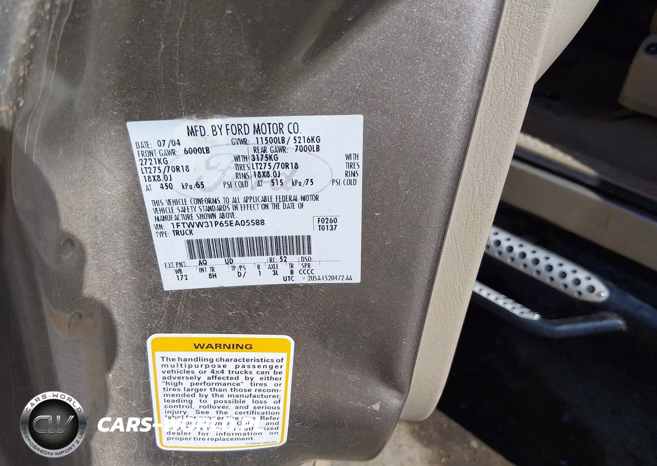 2005 Ford F-350 Lariat-Xl-Xlt VIN:1FTWW31P65EA05588 - 8
