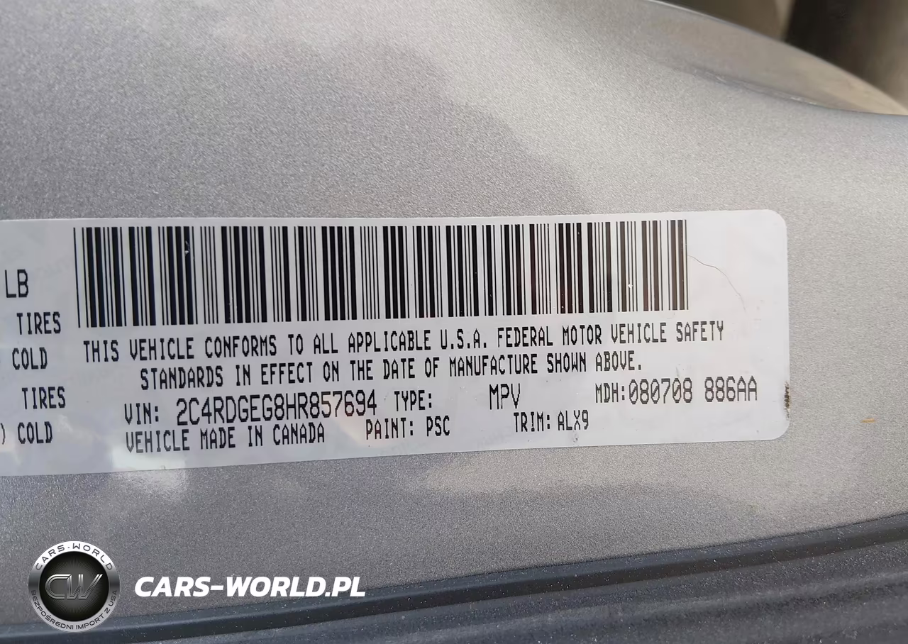 2017 Dodge Grand Caravan Gt VIN:2C4RDGEG8HR857694 - 9