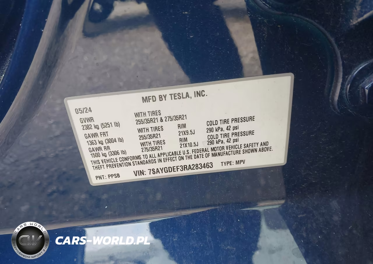2024 Tesla Model Y Performance Dual Motor All-Wheel Drive VIN:7SAYGDEF3RA283463 - 9
