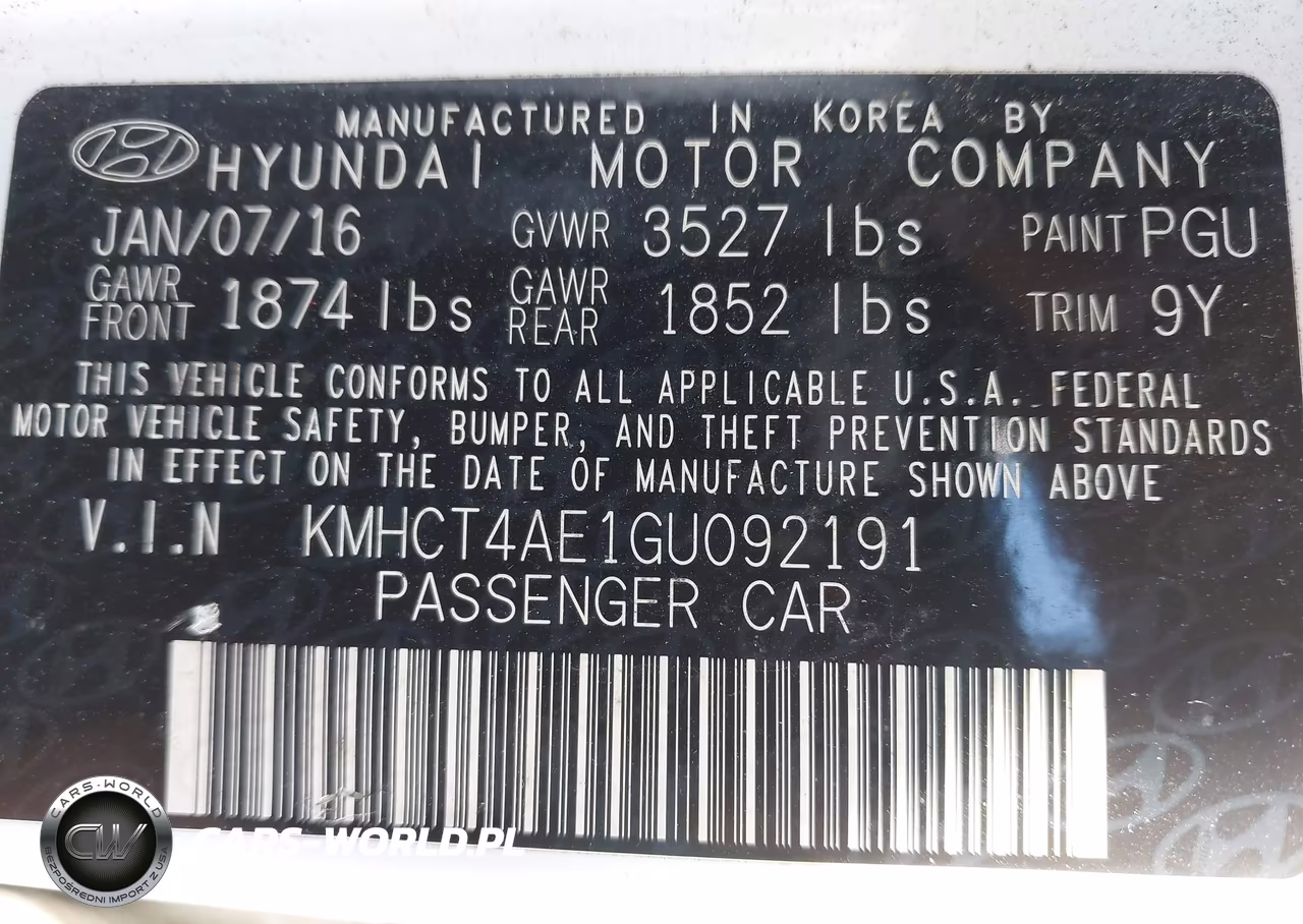 2016 Hyundai Accent Se VIN:KMHCT4AE1GU092191 - 9