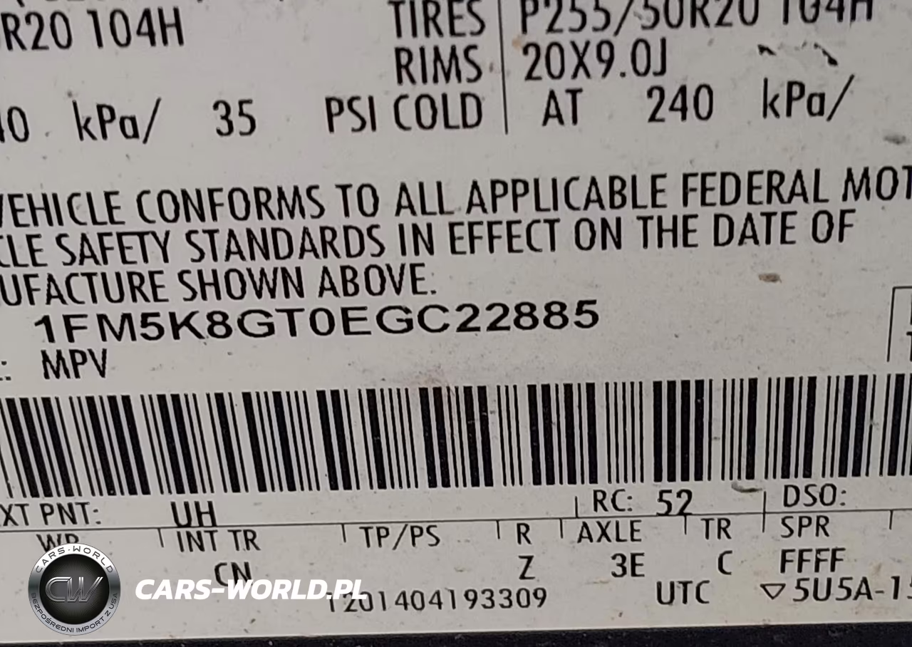 2014 Ford Explorer Sport VIN:1FM5K8GT0EGC22885 - 9