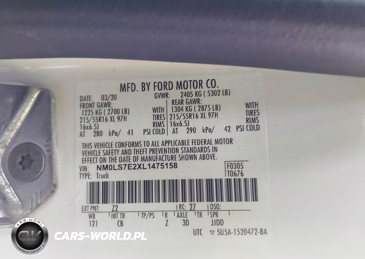 2020 Ford Transit Connect Xl VIN:NM0LS7E2XL1475158 - 9