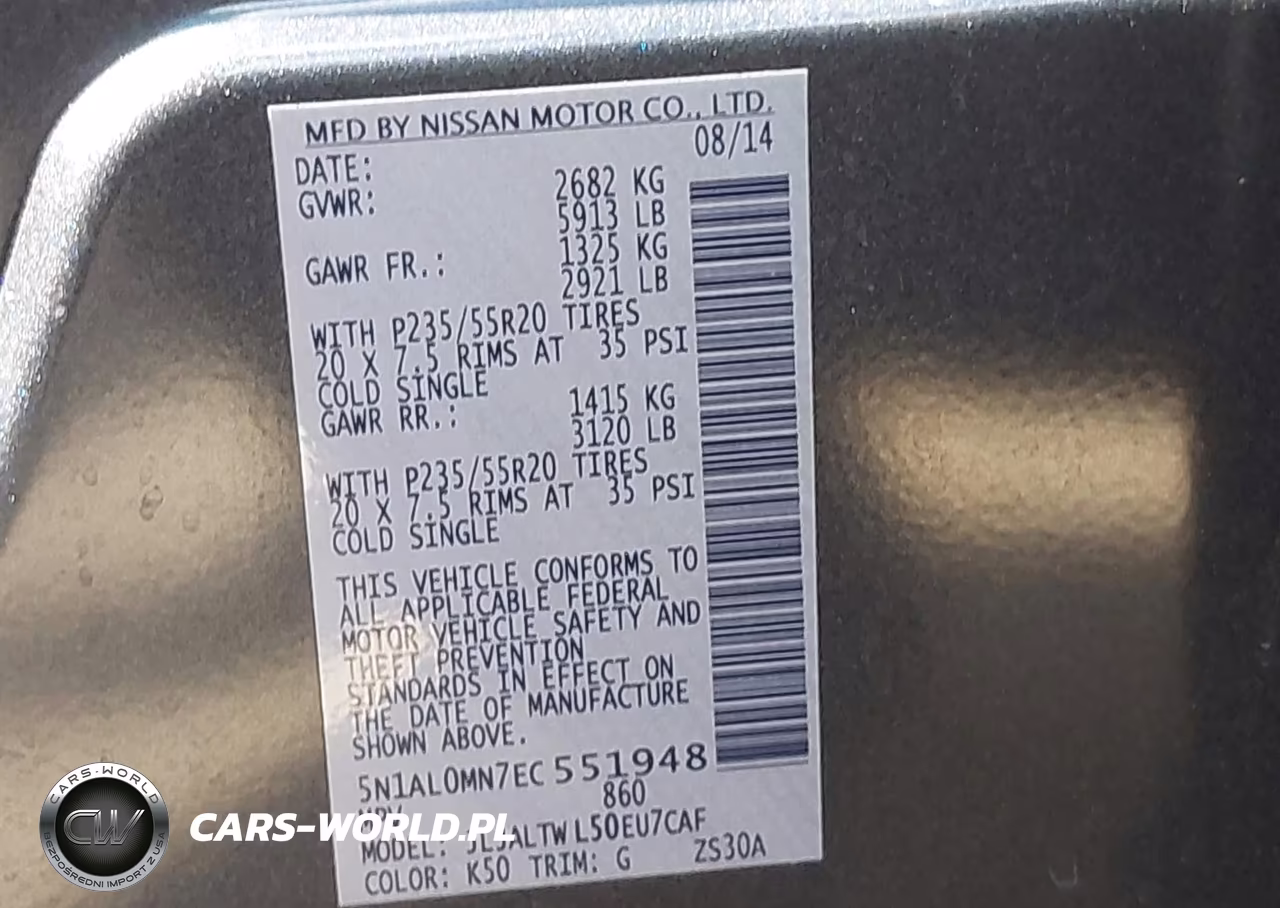 2014 Infiniti Qx60 VIN:5N1AL0MN7EC551948 - 9