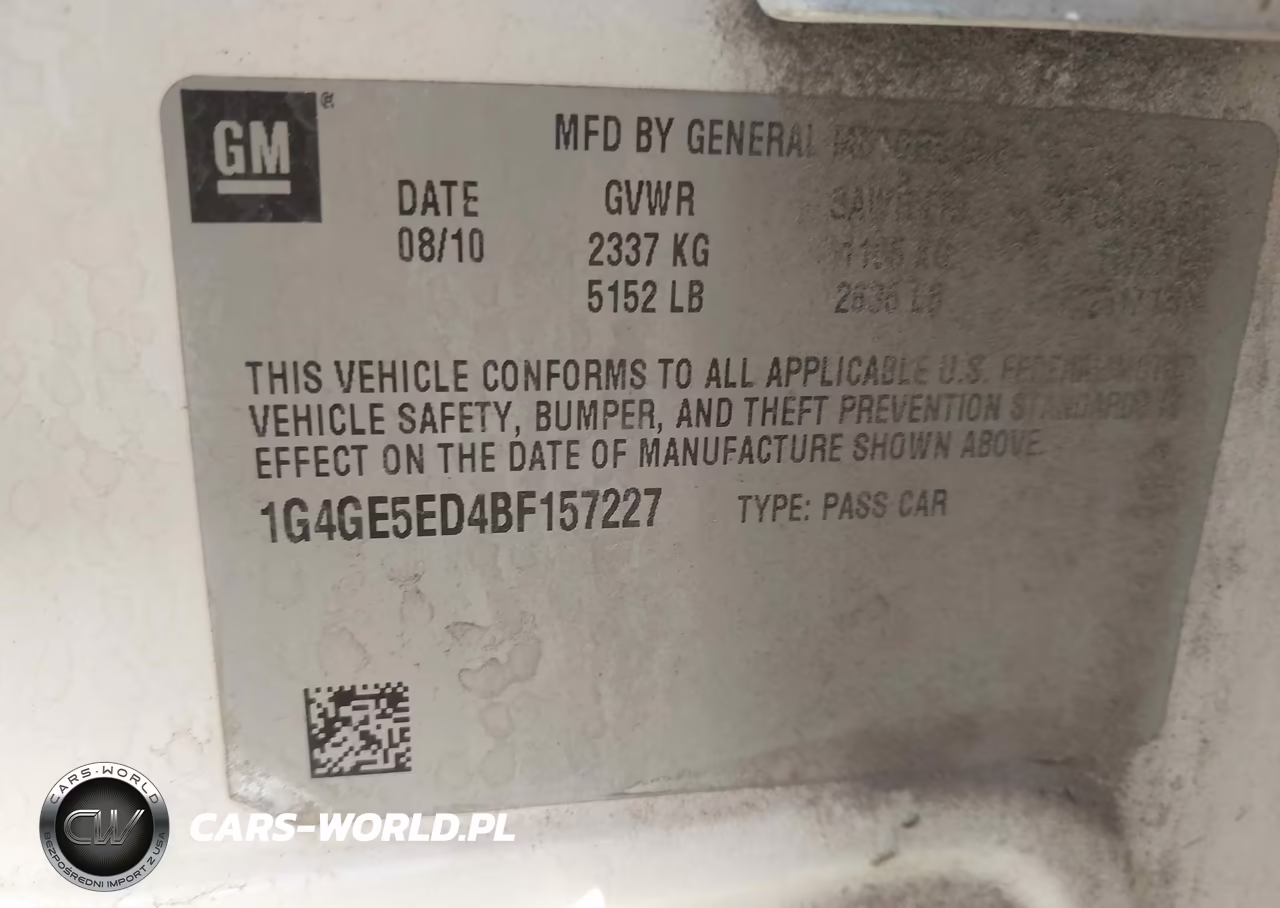 2011 Buick Lacrosse Cxs VIN:1G4GE5ED4BF157227 - 9